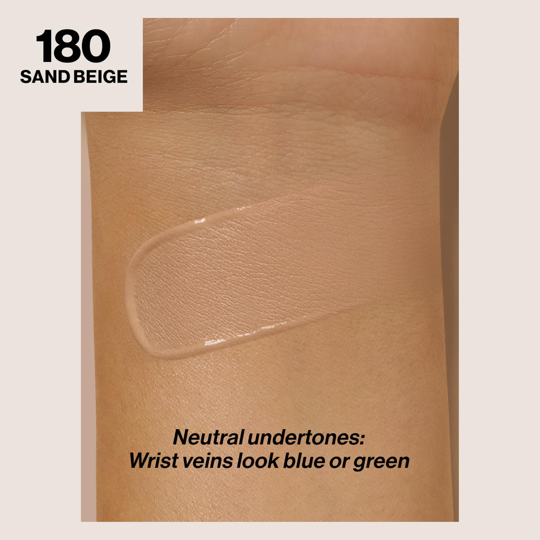 Revlon Liquid Foundation, ColorStay Face Makeup for Normal & Dry Skin, SPF 20, Longwear Medium-Full Coverage with Natural Finish, 180 Sand Beige, 1 fl oz