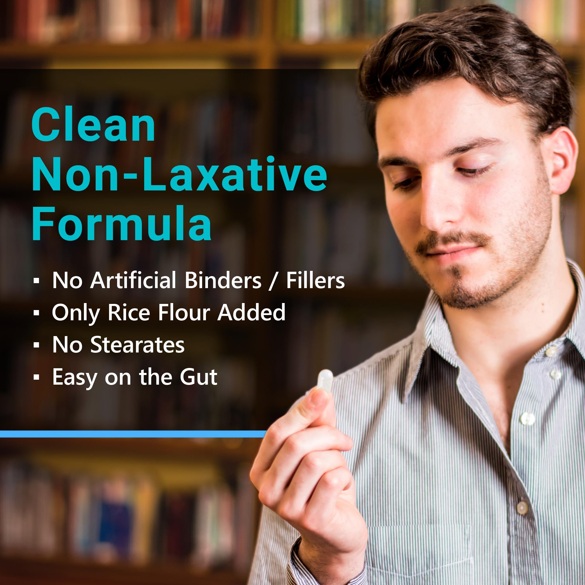 MyoActivo 5-in-1 Magnesium Complex - High Absorption - Chelated Magnesium Glycinate, Malate, Citrate, Taurate, & Aspartate for Nerves, Muscles, Bones | 120 Capsules | Magnesium Supplement