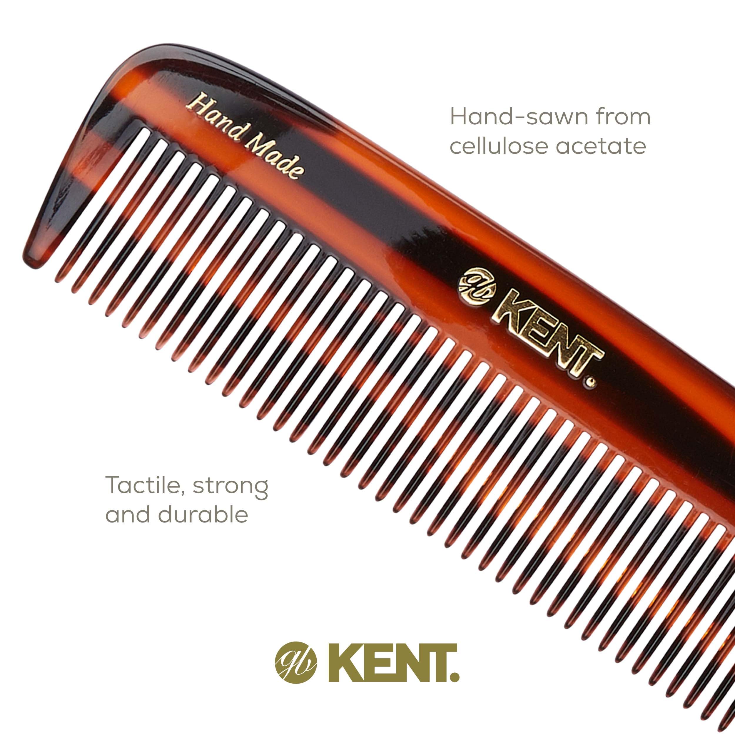 Kent Authentic Handmade Pocket Comb, Dark Brown, 146mm