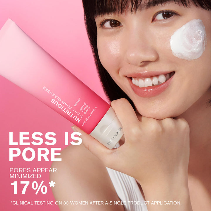 Estée Lauder Nutritious 2-in-1 Foaming Face Wash Cleanser & Mask | Pore Minimizer, 4.2 Ounce
