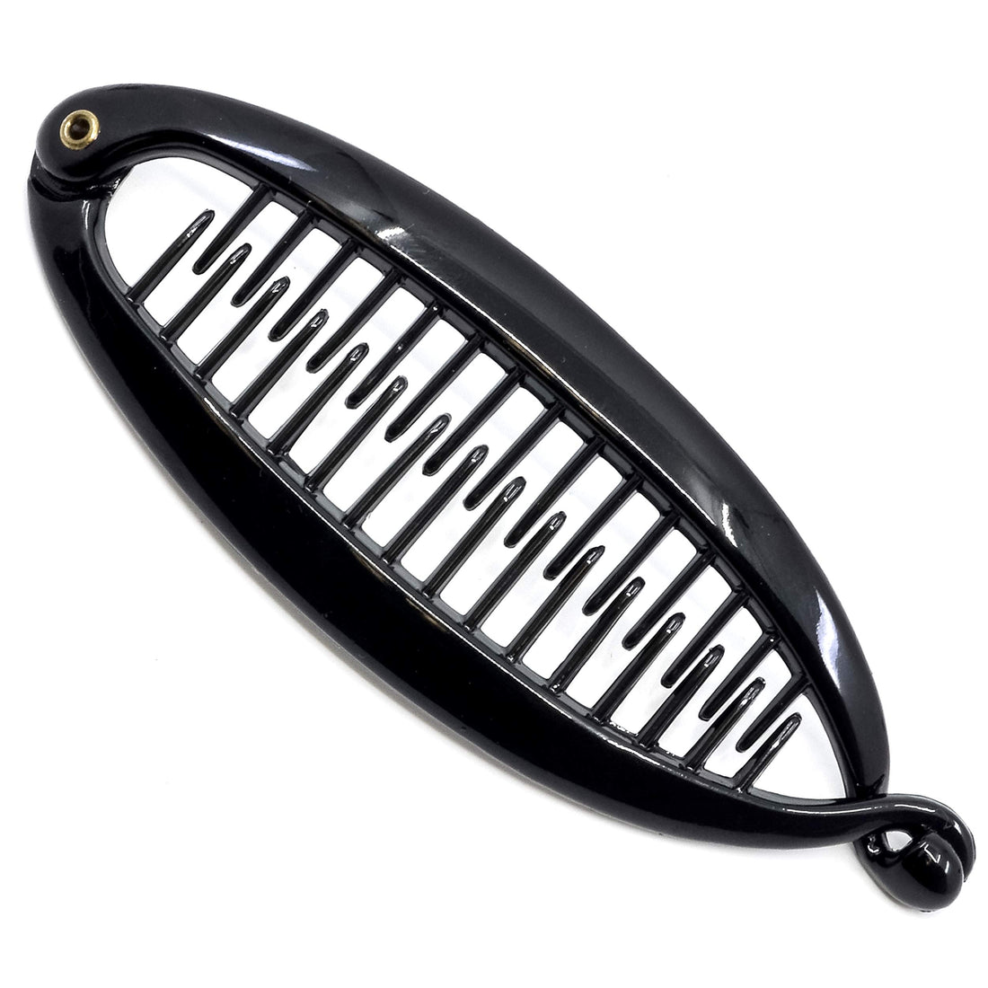 Camila Paris NV136 5.5 inch French Banana Clip Hair Comb Classic Girls Updo Flexible Ponytail Holder Interlocking Banana Combs, Fashion Durable Styling Hair Accessories for Women, Made in France