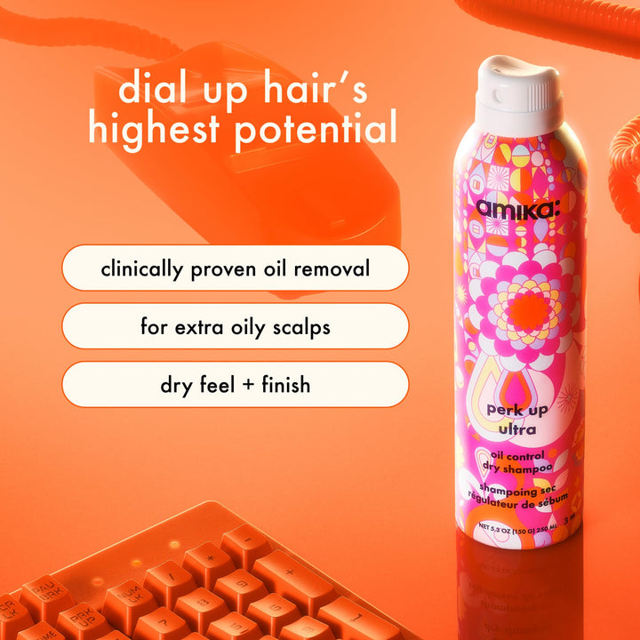 amika Perk Up Ultra Oil Control Dry Shampoo, 5.3oz
