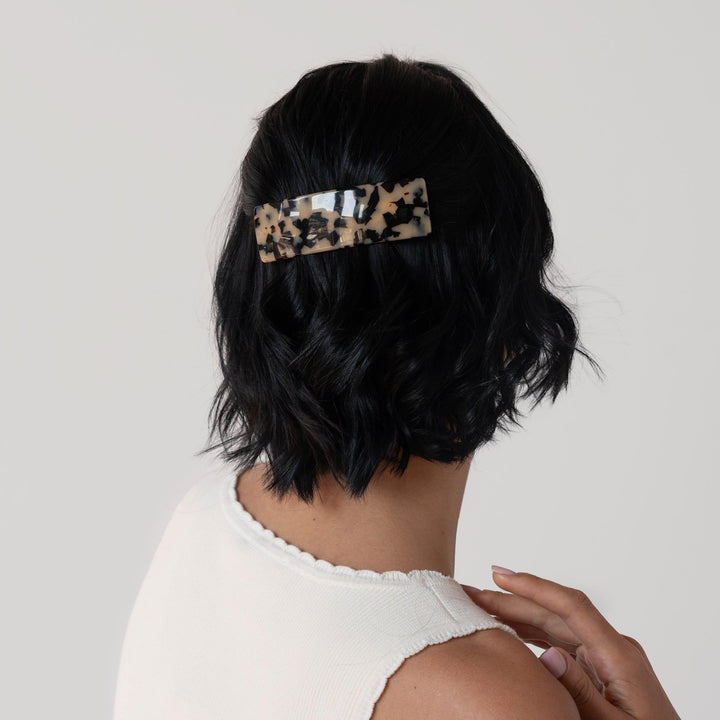 Ivory Tokyo : France Luxe Large Rectangle Barrette - Ivory Tokyo