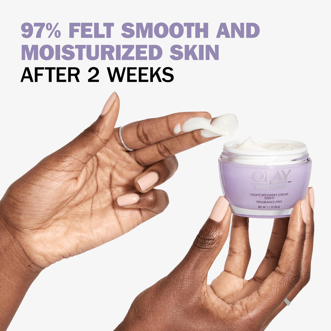 Olay Regenerist Night Recovery Cream, Face Moisturizer with Hyaluronic Acid & Vitamin B3+, 1.7 oz