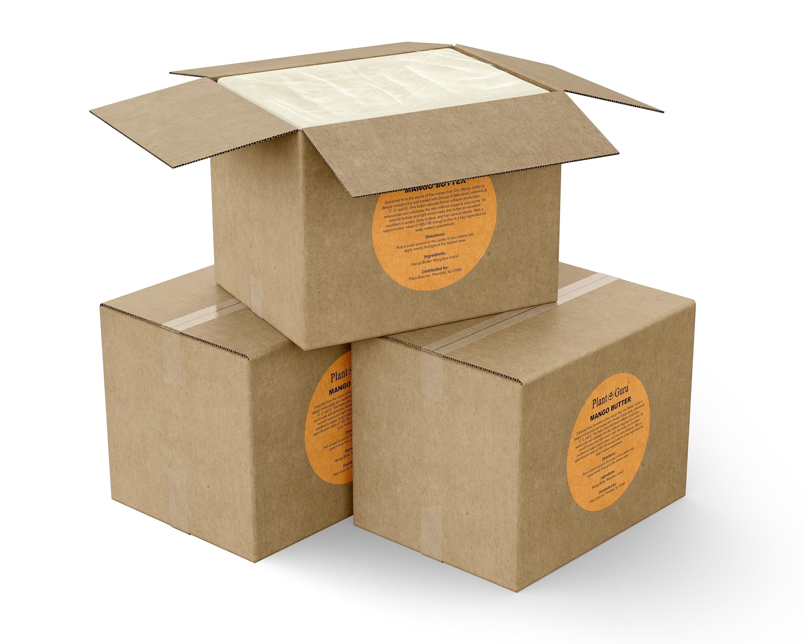 Raw Mango Butter 5 lbs. Bulk 100% Pure Natural Unrefined - Great for Skin, and Hair Growth. DIY Soap Making, Body Butters, Lotions and Creams.