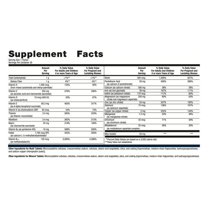 Metagenics Fem Prenatal - Prenatal Vitamin & Minerals Supplement* - Prenatals for Women* - with Vitamin C, Iodine & Biotin - Multivitamins Gentler to The System - 30 Packets