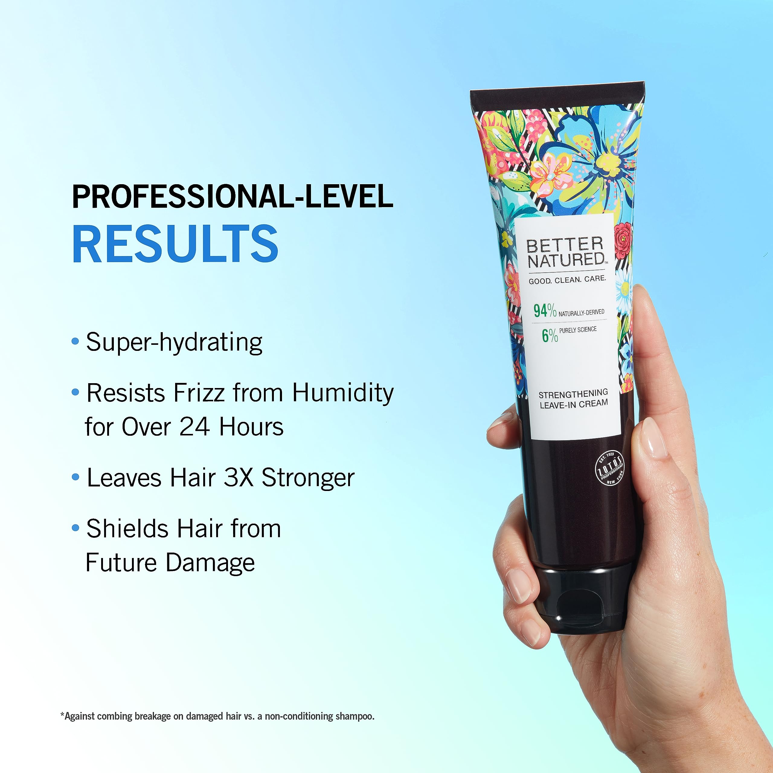 Better Natured Strengthening Leave-In Hair Cream - Stronger & Smoother Hair, Repair Damage, 5.1 fl oz