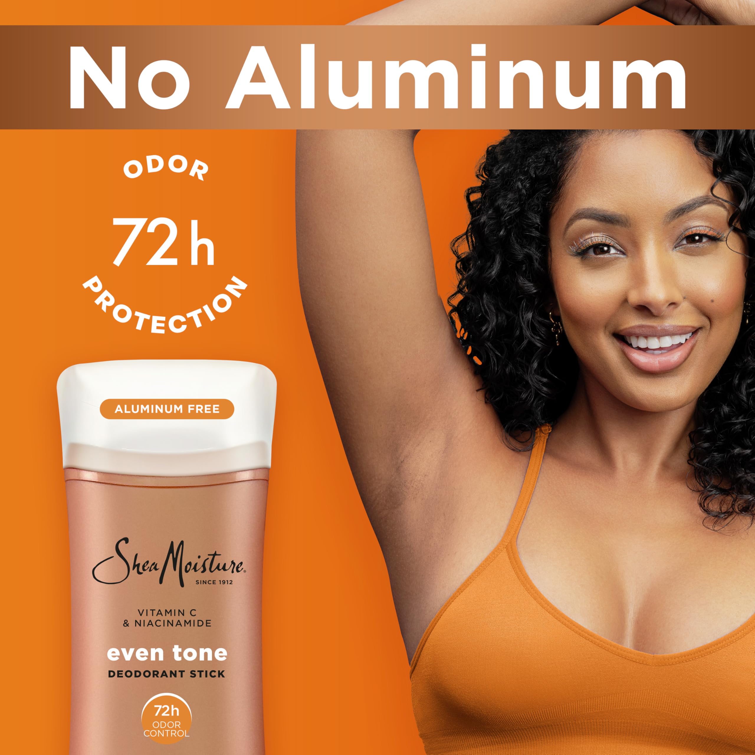 Shea Moisture Deodorant Stick for 72h Odor Control Fresh Aluminum Free 2.6 oz