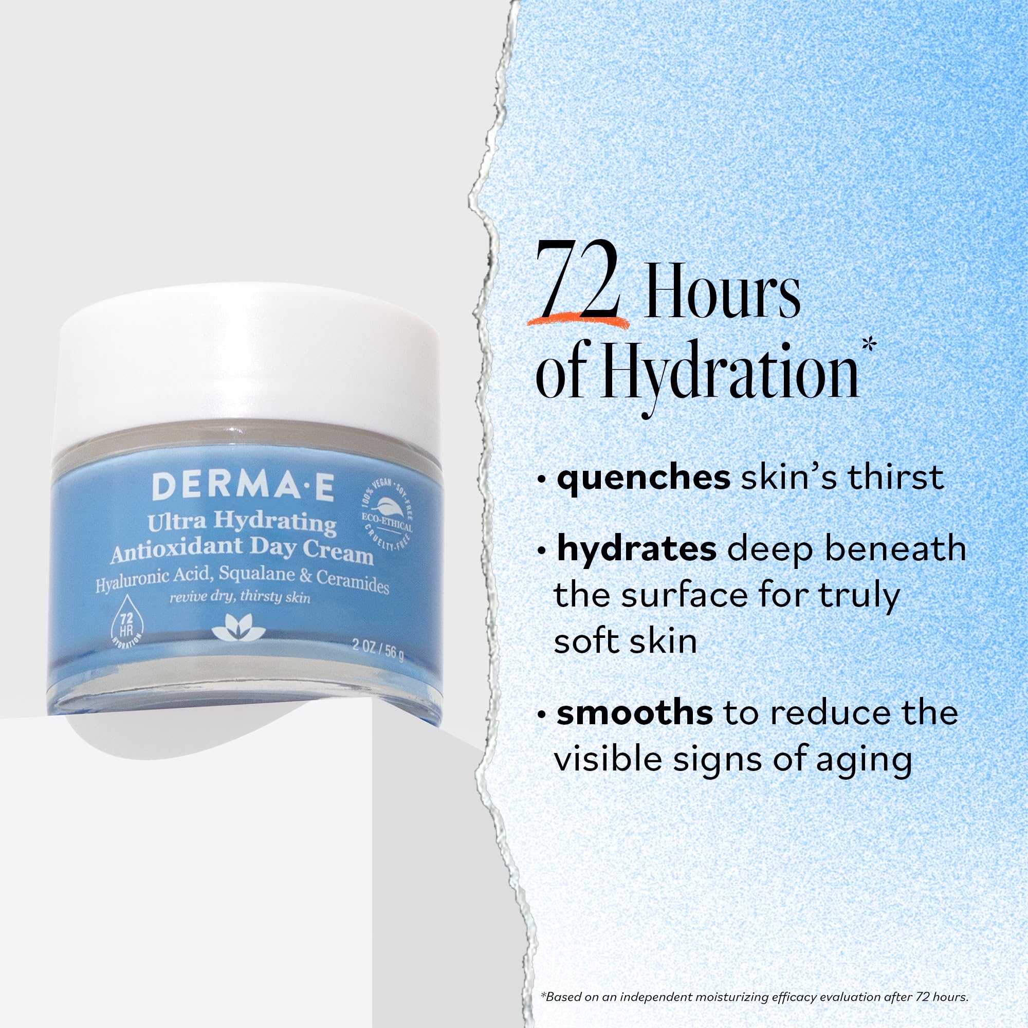 DERMA E Hydrating Day Hyaluronic Acid Cream, 2oz