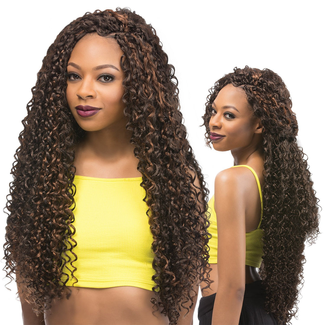 6-Pack, 1: Outre Synthetic Hair Crochet Braids X-Pression Braid Bahamas Curl 24 (6-Pack, 1)