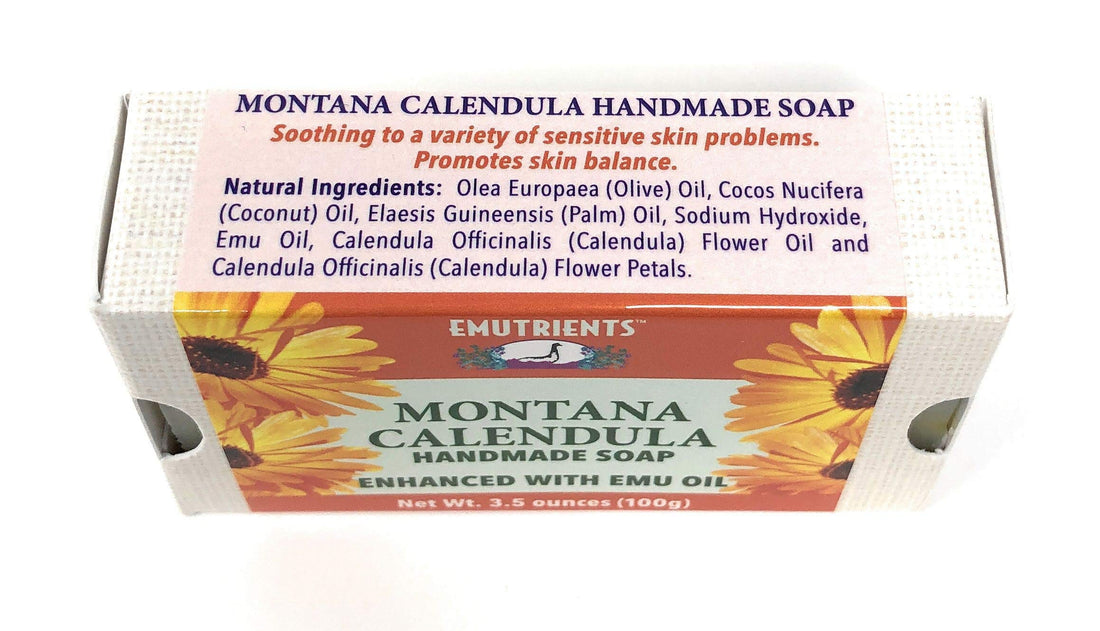 Montana Calendula : Montana Emu Ranch All Natural Handmade Soap Montana Calendula