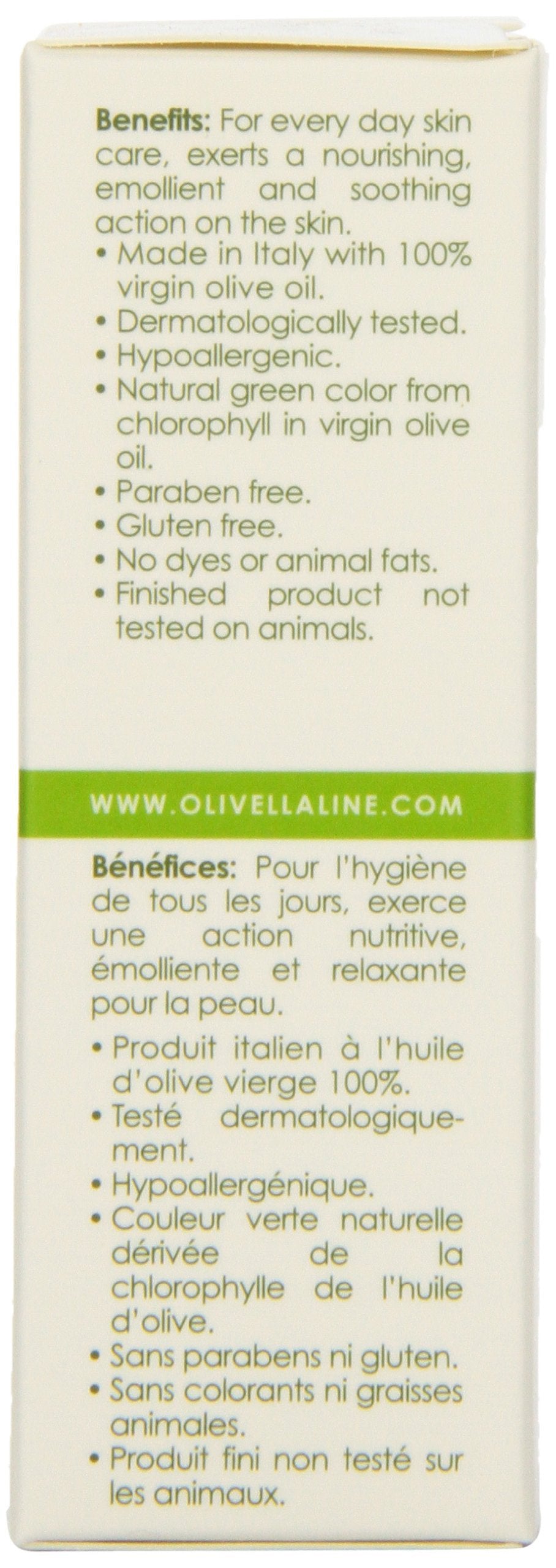 Olivella Face and Body Soap, Scented All-Natural 100% Virgin Olive Oil from Italy, 5.29-Ounce Bars (Pack of 12)