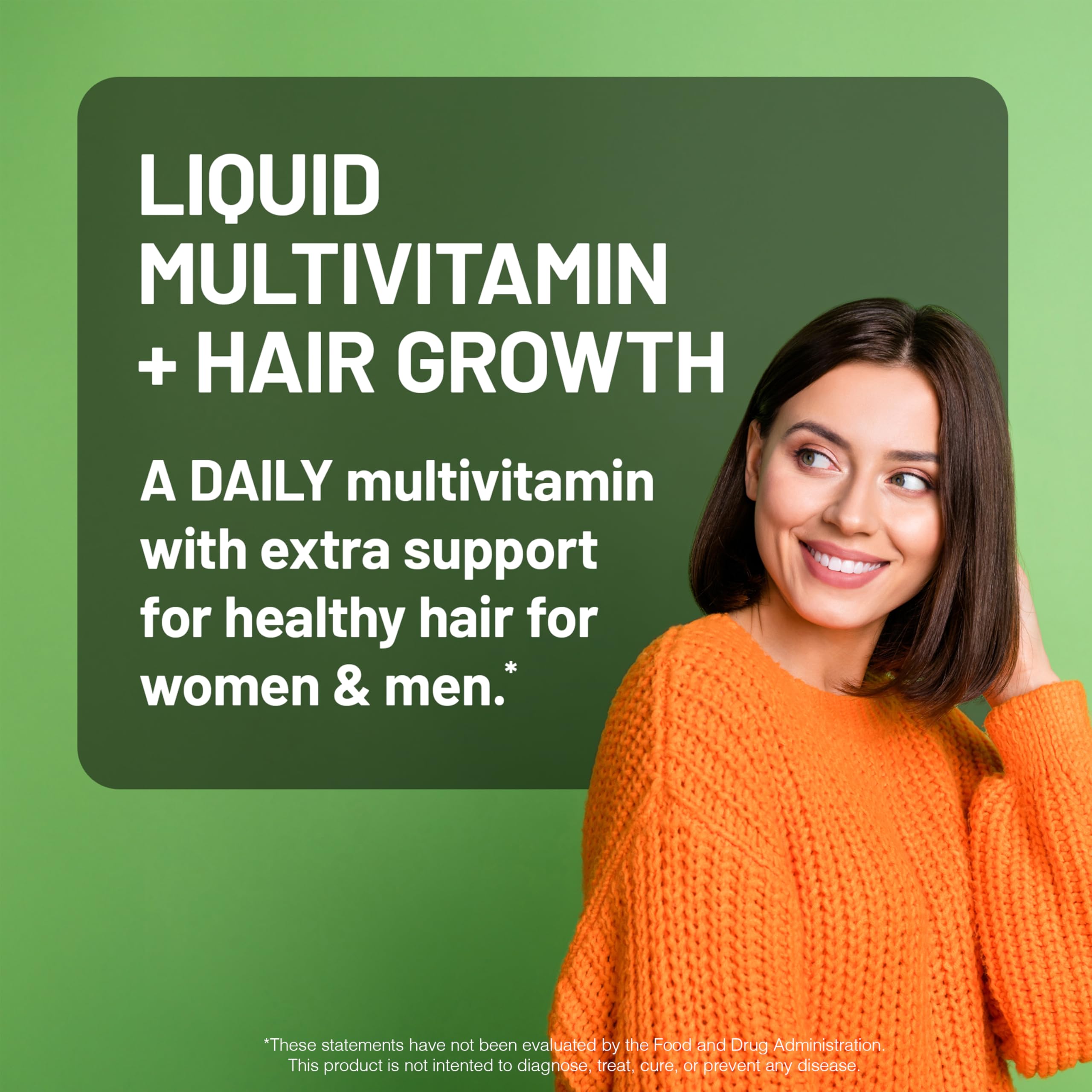 NatureWise Liquid Multivitamin for Hair Growth for Women and Men + Tocogaia® - Biotin - Vitamin D, E, B Complex - Supports Immune, Eye, Nail Health - Ages 18+ - 30 Fl Oz(887 mL)