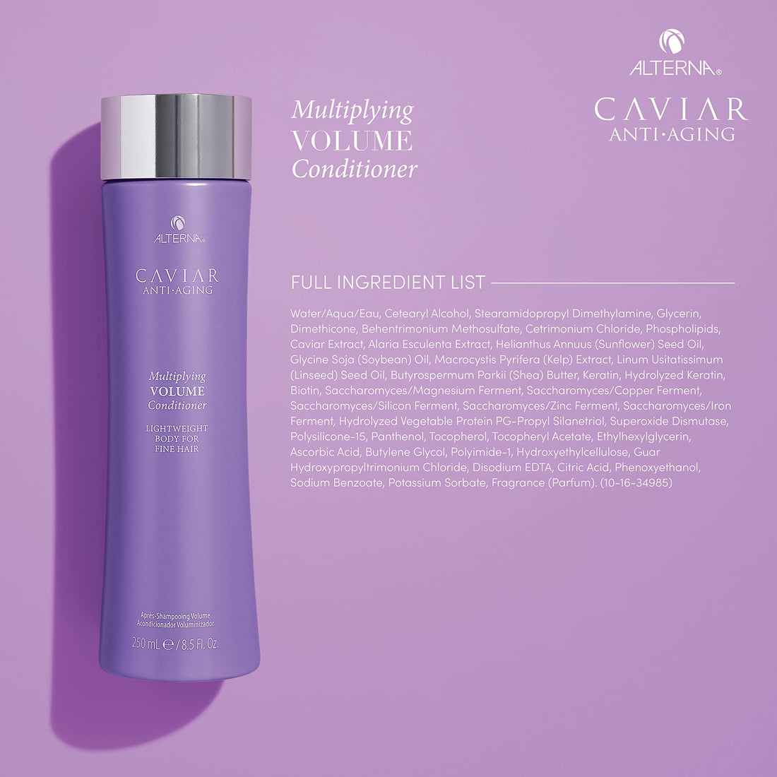 Alterna Caviar Anti-Aging Multiplying Volume Conditioner, 16.5 Fl Oz
