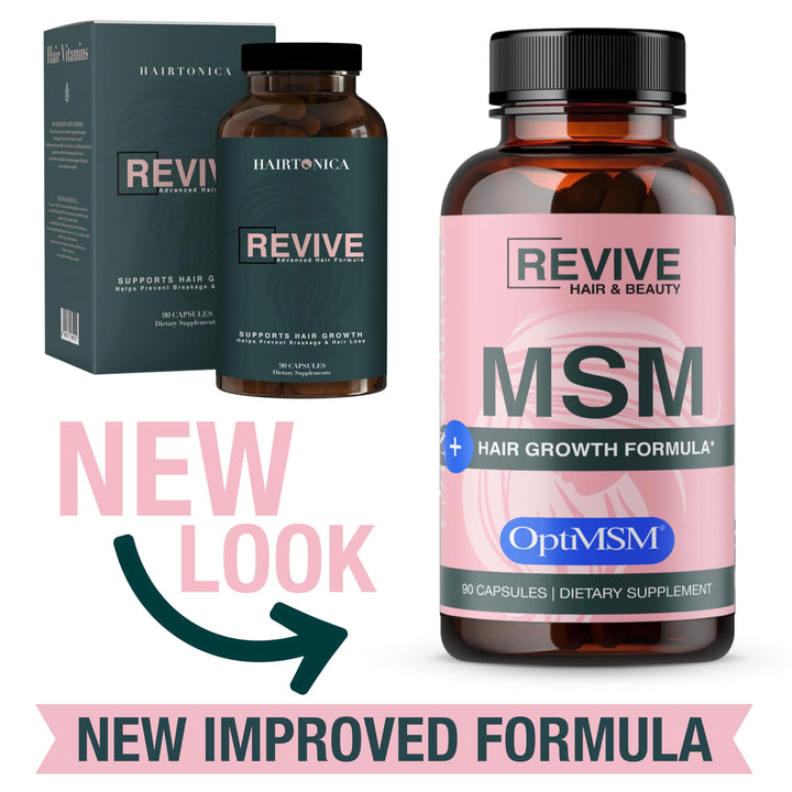 Vine Nutrition Hair Vitamins MSM Powder Healhty Hair Skin & Nails - 17 in 1 Ingredients with OptiMSM 1,000mg Hair Supplement Biotin 5000mcg and Keratin – Thousands of Happy customers - 90 ct