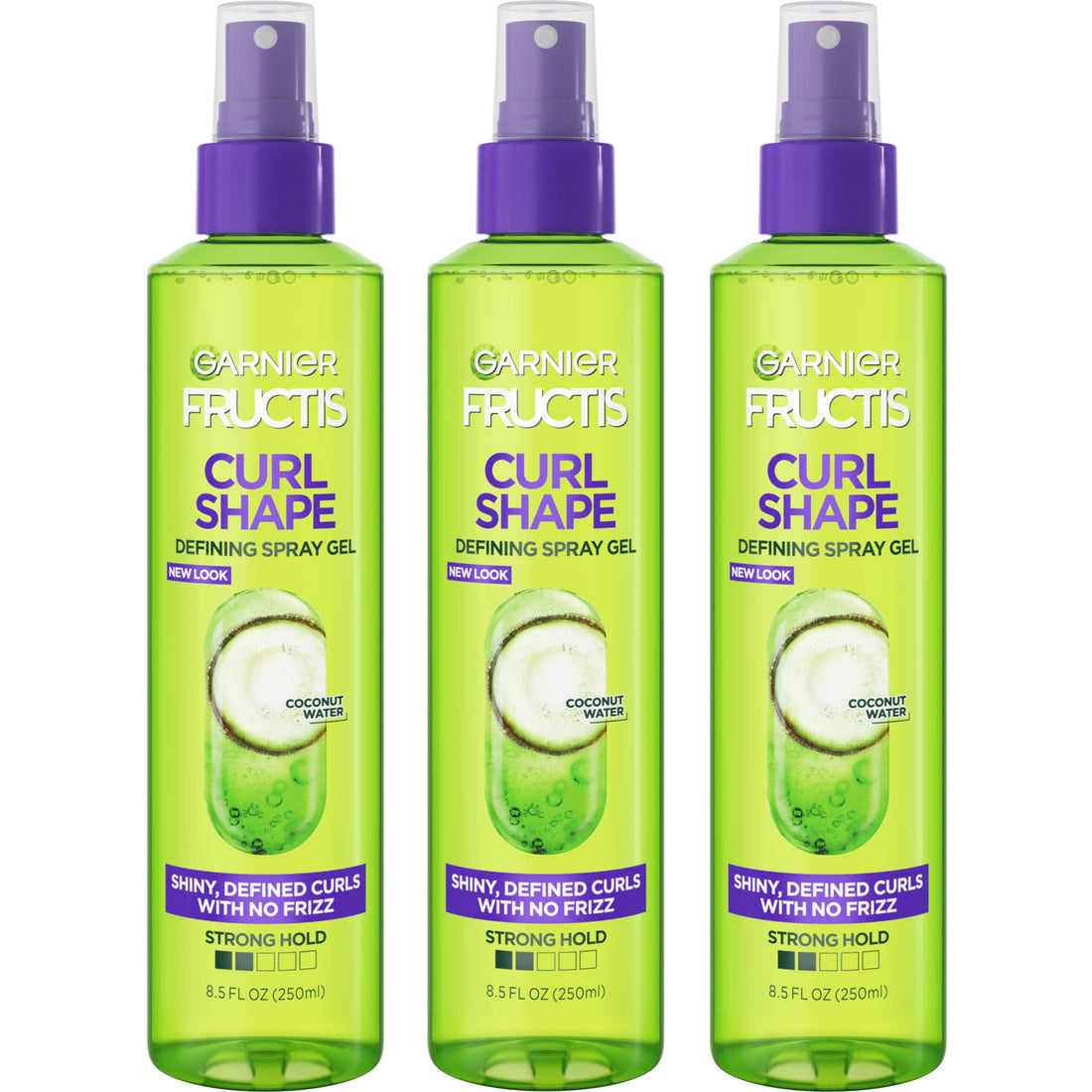 Garnier Hair Care Fructis Style Curl Shape Defining Spray Gel for Curly Hair, 3 Count