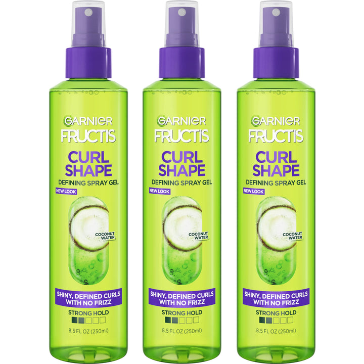 Garnier Hair Care Fructis Style Curl Shape Defining Spray Gel for Curly Hair, 3 Count