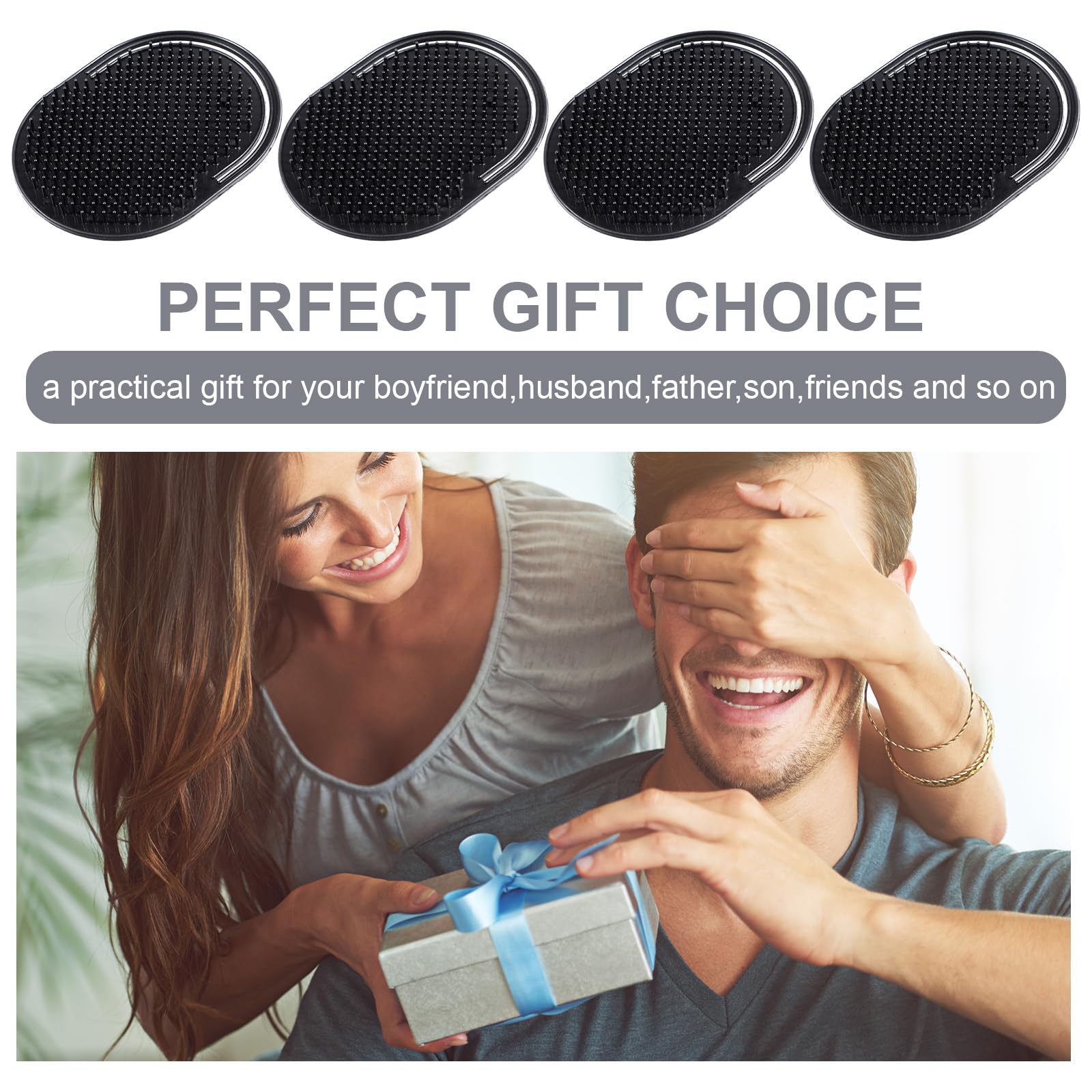 12pcs Palm Combs Portable Shampoo Pocket Combs Massager Hair Brush Comb Shower Comb Scalp Massager Brush Comb Wave Brush Palm Hair Brushes for Home Travel Office Pets (Black)