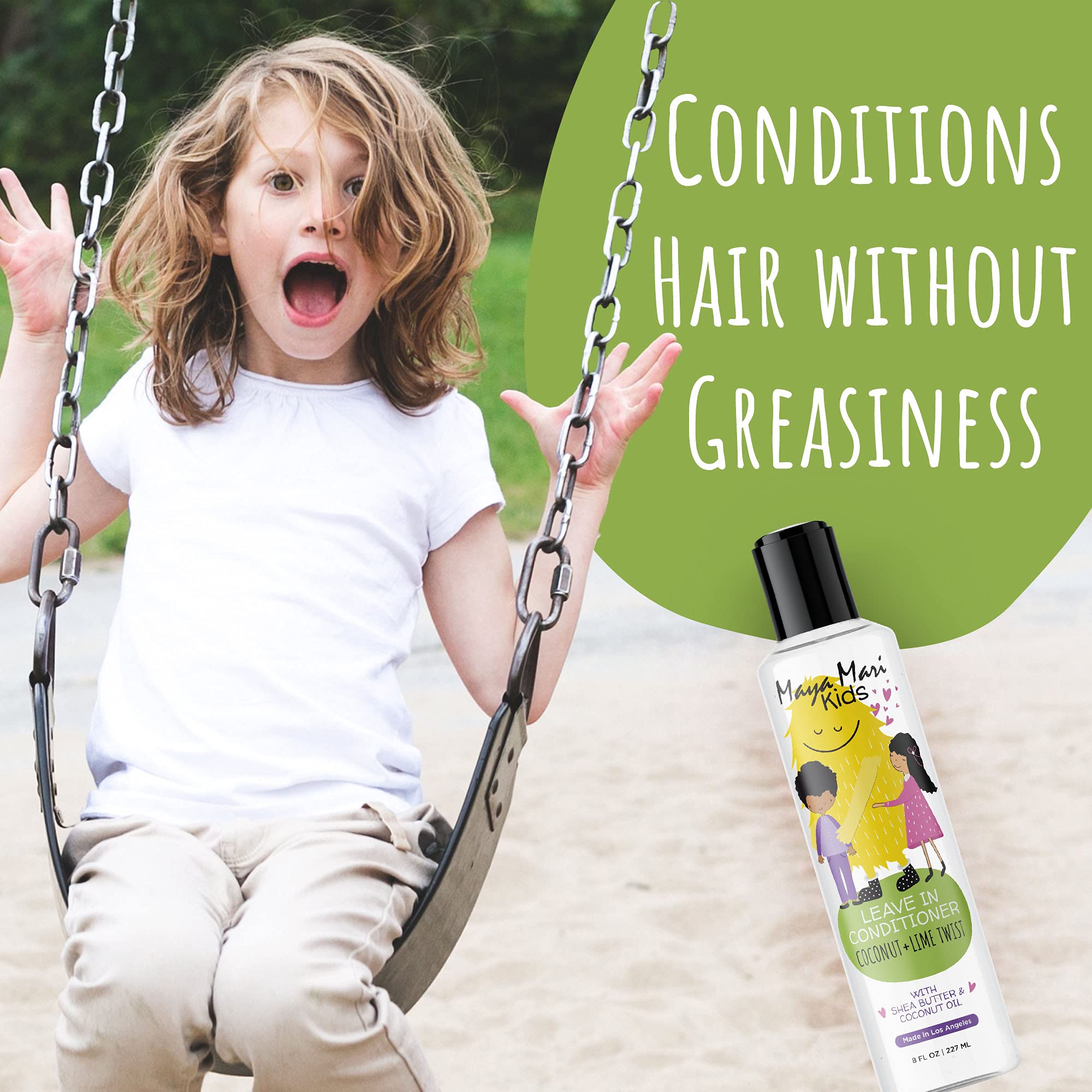 MAYA MARI - Kids Leave-in Conditioner With Coconut Oil, Shea Butter, and Marula Oil, Coconut and Lime Twist, 8 oz