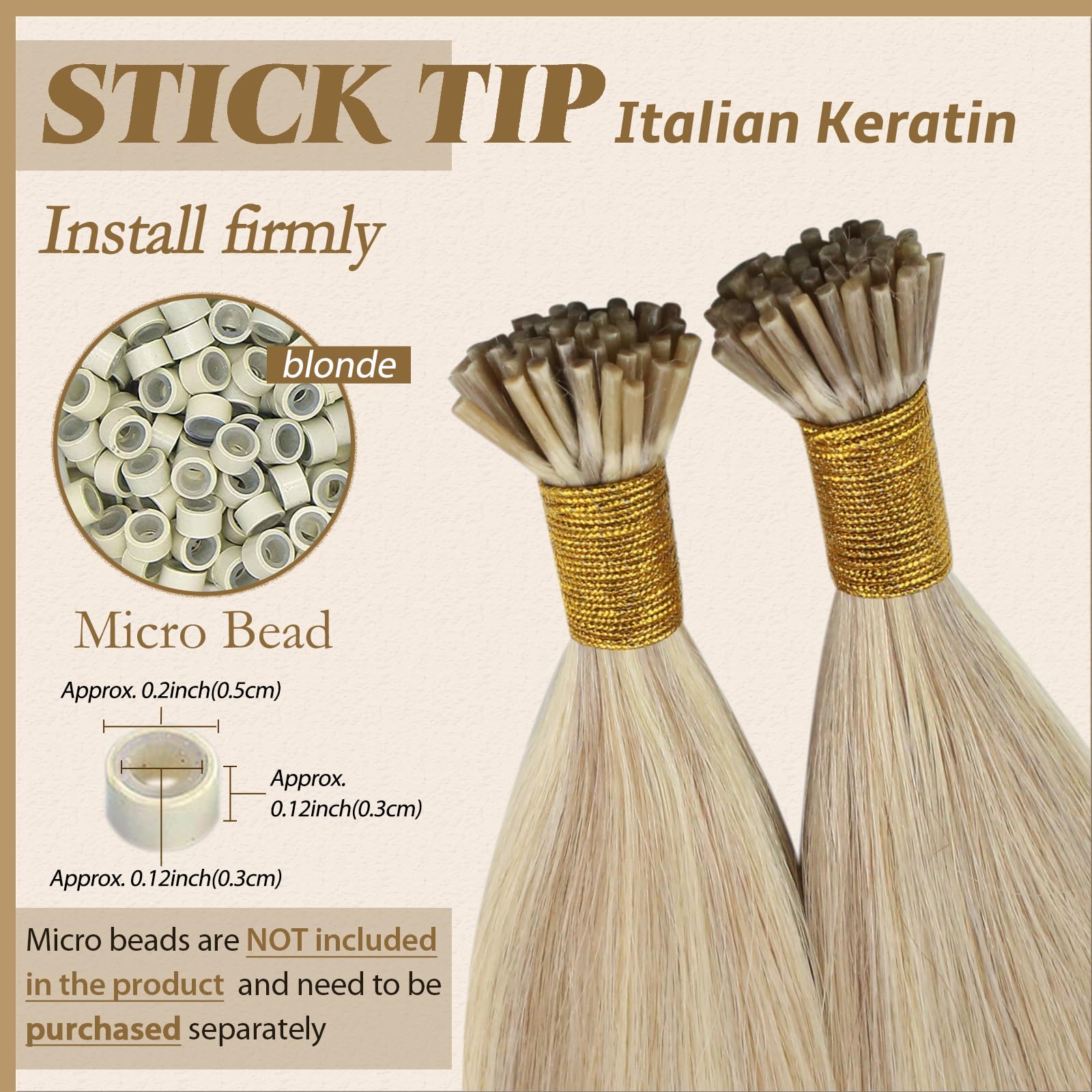 22, Ash Brown With Blonde: Youngsee 22Inch Remy Hair Extensions Fusion I Tip Human Hair 1G/Strand 50Strands Ash Blonde Highlight With Bleach Blonde Keratin Fusion Stick Tip Human Hair Ext