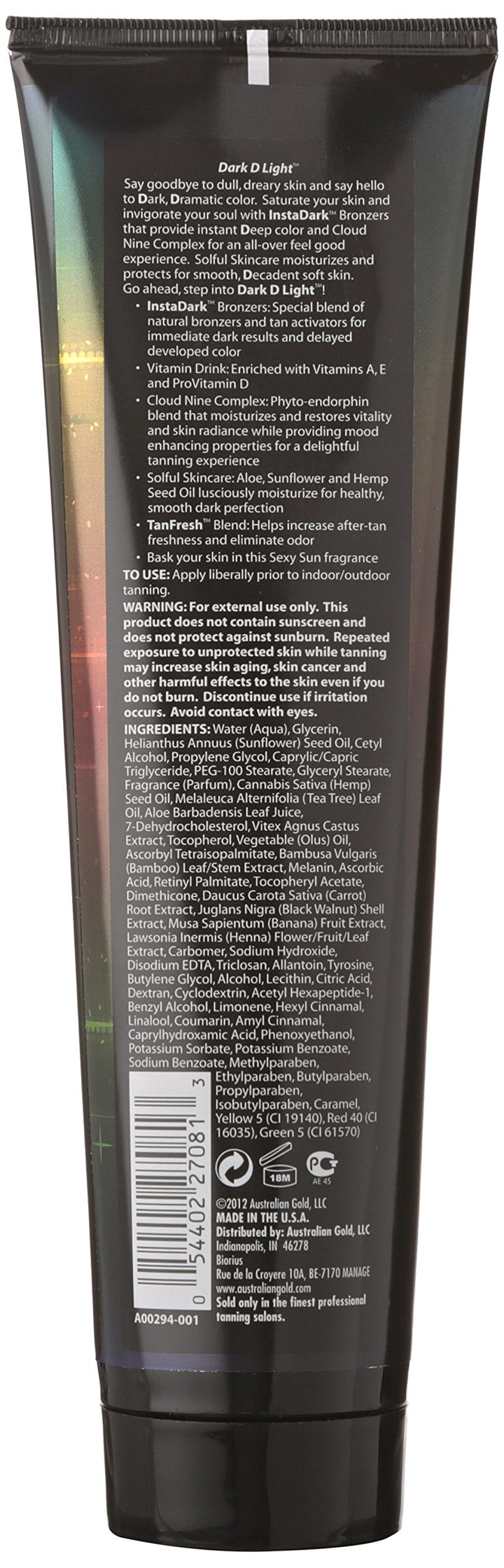 Australian Gold Dark Light Tanning Lotion, 10.0 Fluid Ounce
