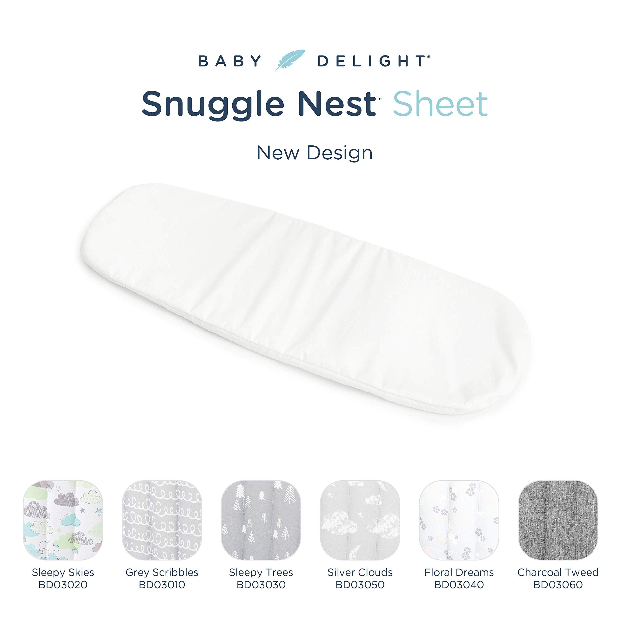 Baby Delight Snuggle Nest Sheet, Machine Washable, White