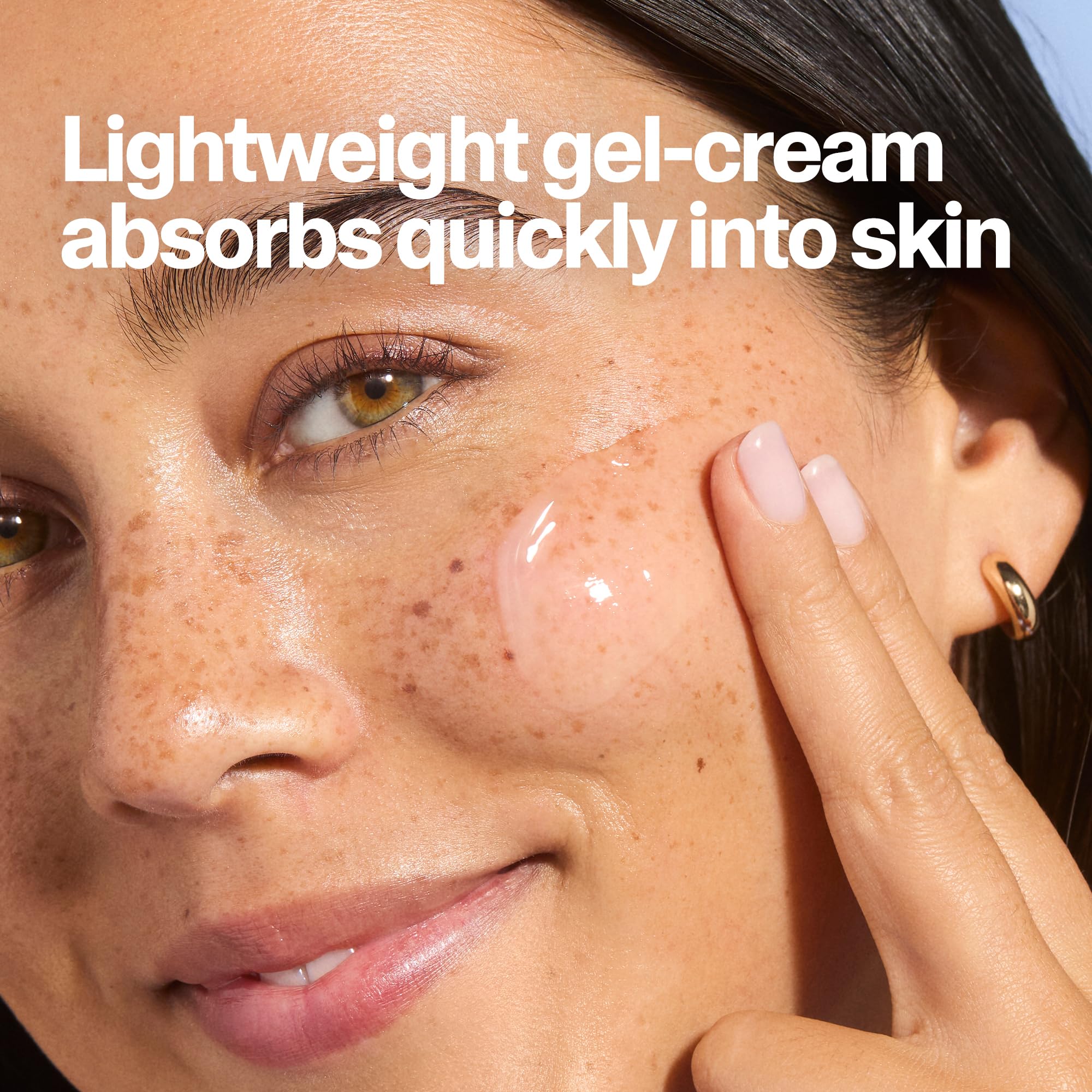 Curology Hydro+ Gel Cream Moisturizer, Lightweight Face Lotion, Hydrating Hyaluronic Acid-5 Complex, Sensitive Skin Care, Fragrance Free, 1.7 fl oz