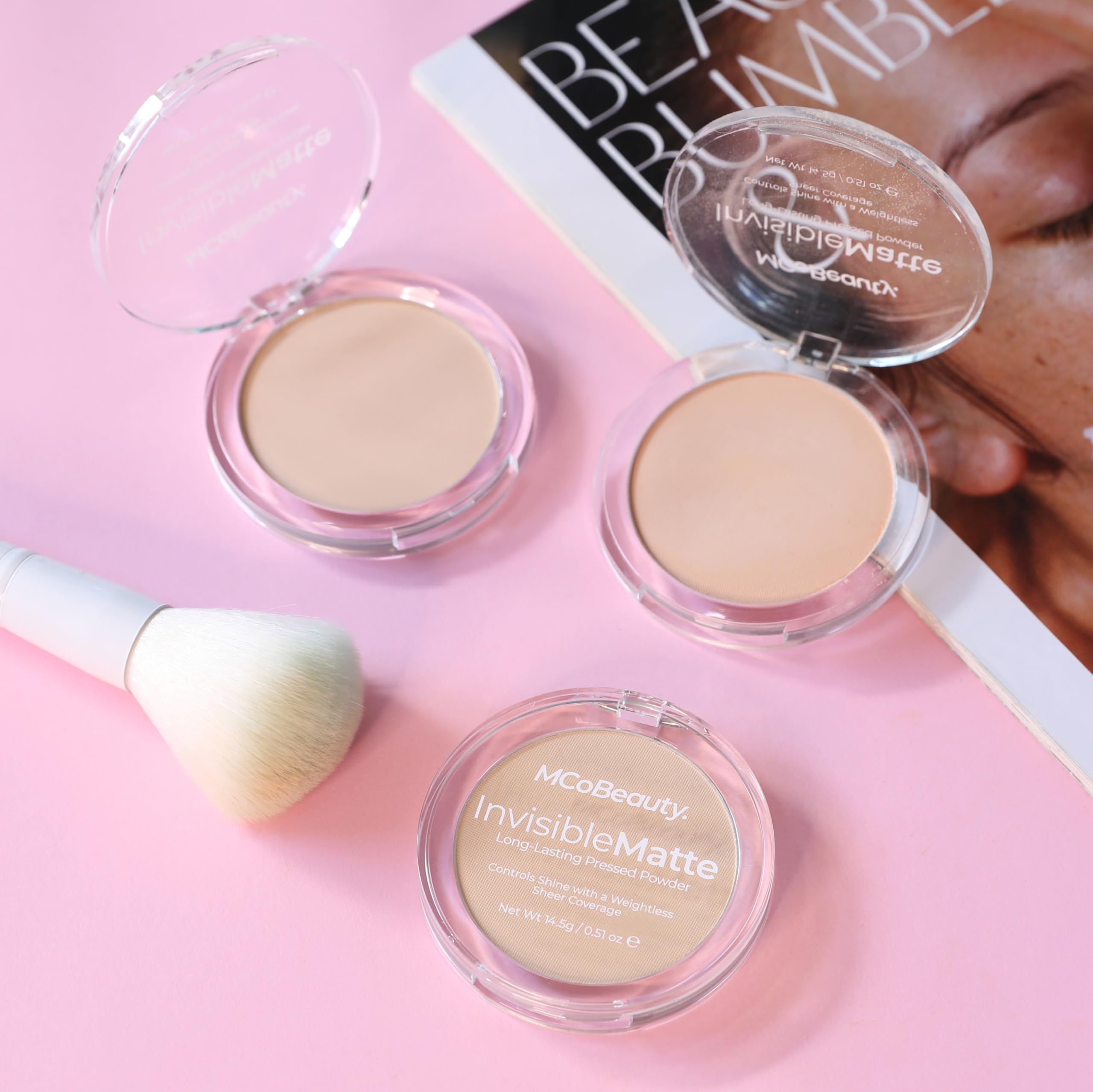 MCoBeauty Invisible Matte Face Powder, Translucent, Natural, Flawless Finish That Lasts All Day, Vegan, Cruelty Free Cosmetics