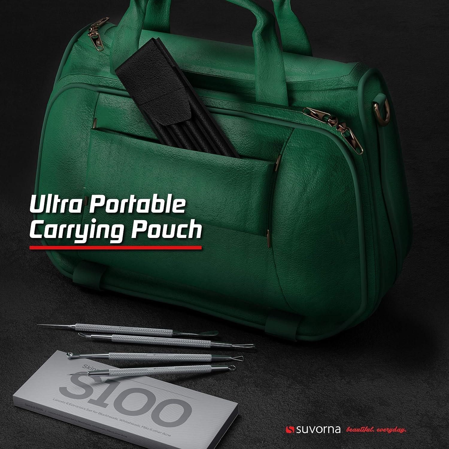 Suvorna Ador Skin Care Pimple Blemish Remover & Comedone Extractor With Needle Point Lancet 1112