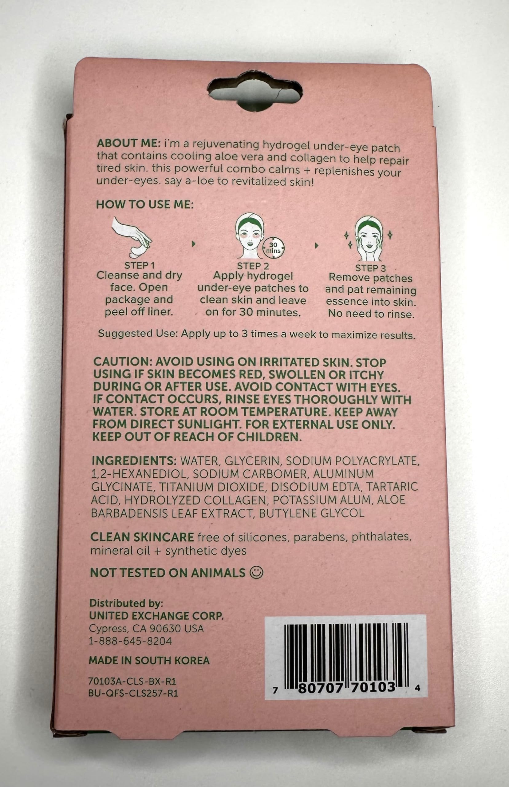 Nu-pore Anti-wrinkle Gel Patch, Bulk Case of 48