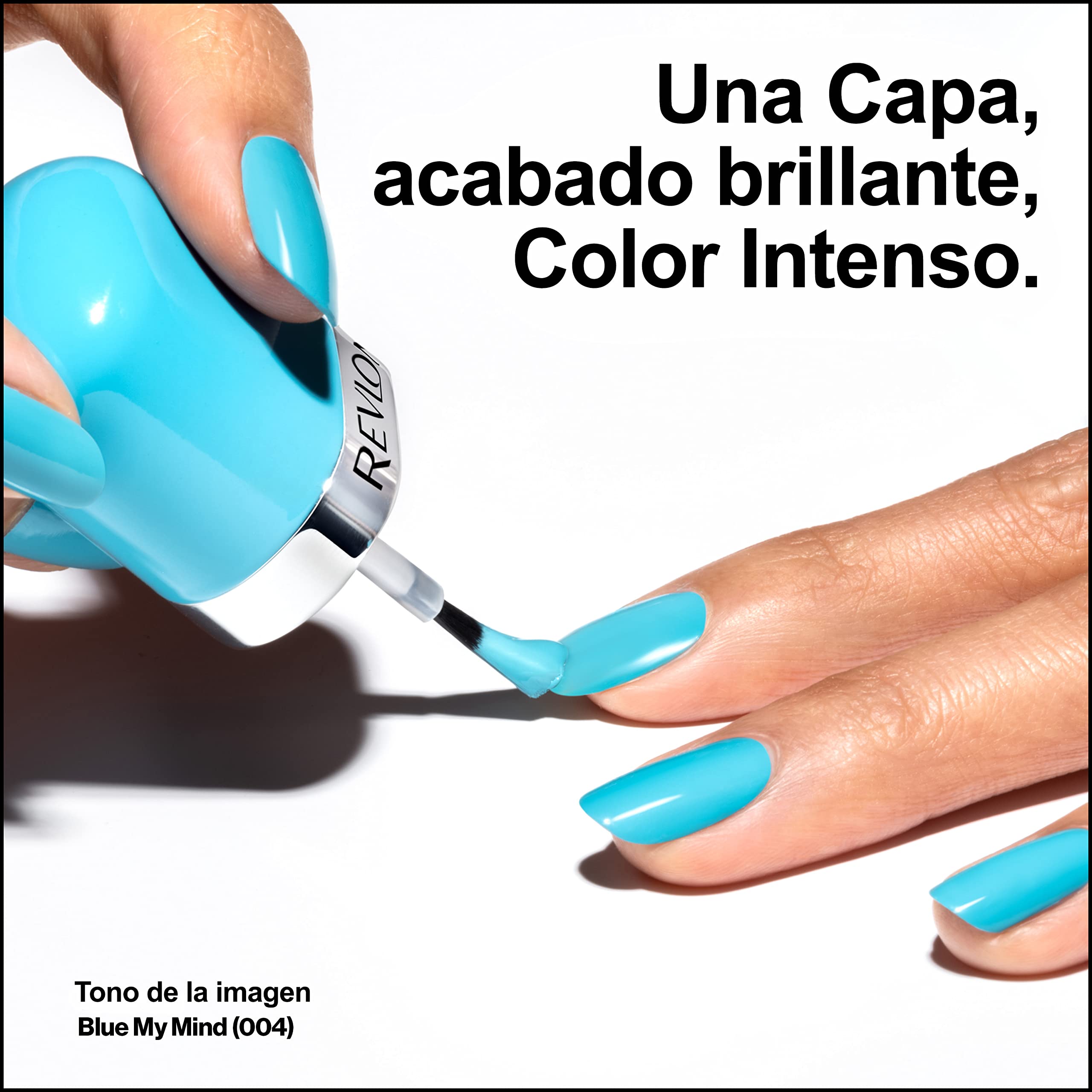 Ultra HD Snap Nail Colors, Natural Rich Glossy Nail Polish, 100% Vegan Formula, No Base and Top Coat Needed, 004 Blue My Mind, 0.27 fl. Oz.