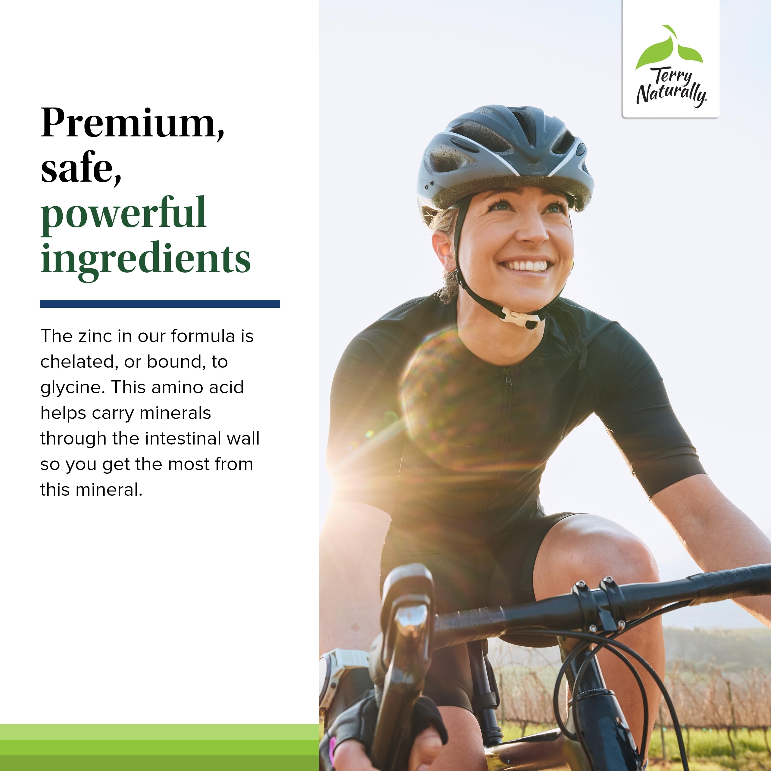 Terry Naturally Zinc Plus Selenium - 60 Capsules - Immune Support, Respiratory Function, Cellular Protection - Non-GMO, Vegan - 60 Servings