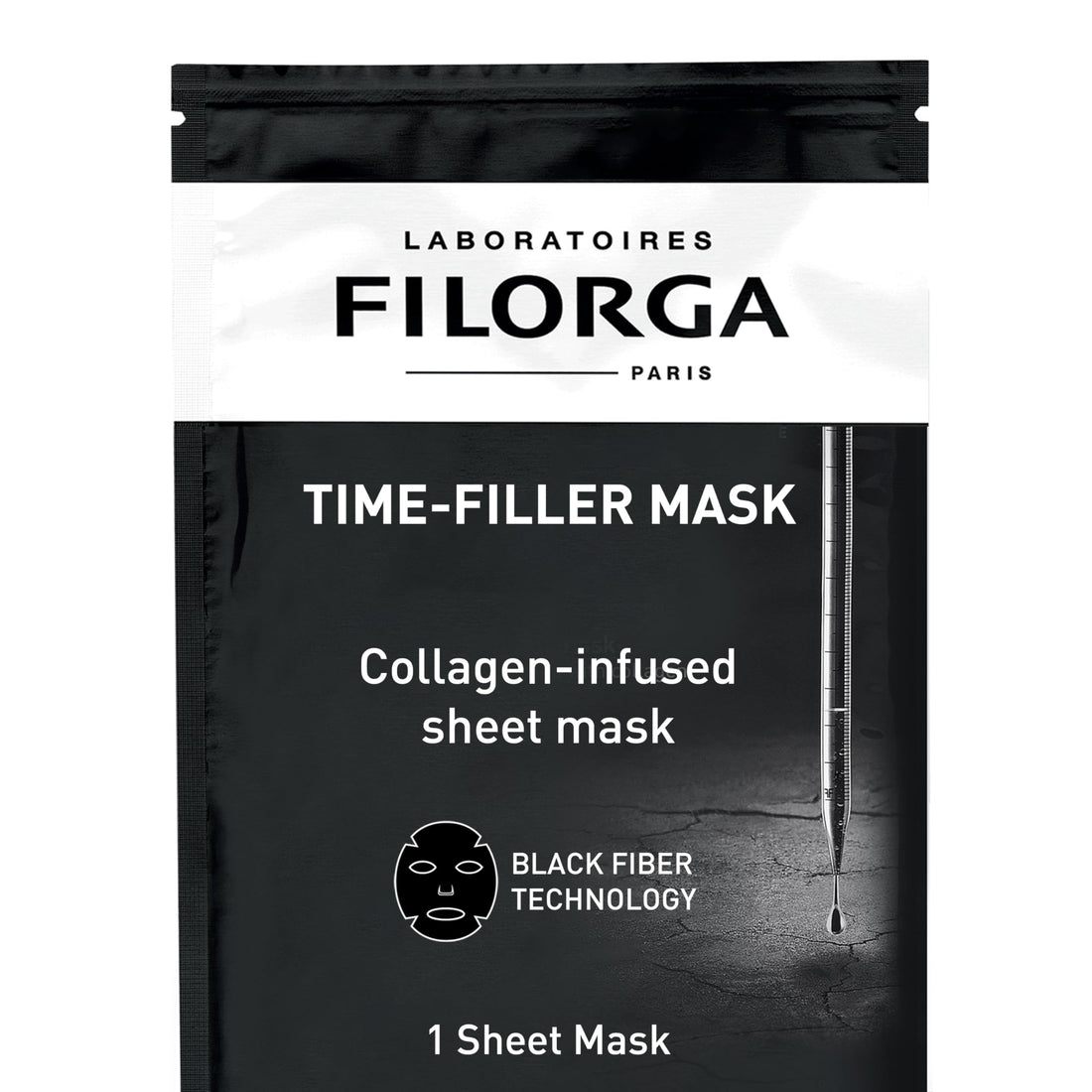 Filorga Time-Filler Super Smoothing Black Mask for Unisex - 0.811 oz Mask