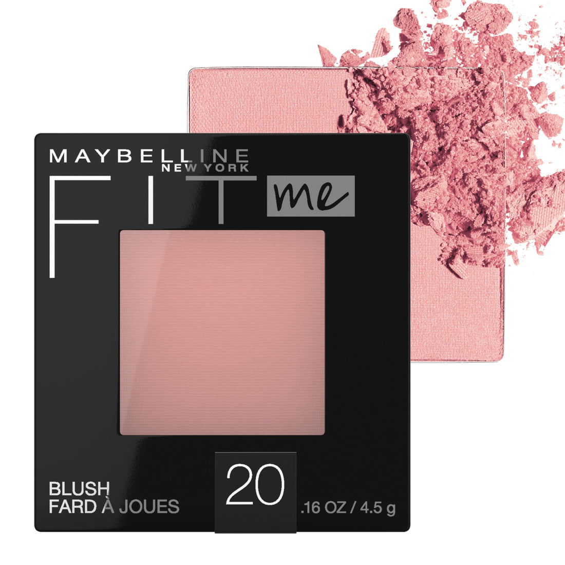 Maybelline Fit Me Matte + Poreless Pressed Face Powder Makeup & Setting Powder, Classic Ivory, 1 Count & Fit Me Powder Blush, Lightweight, Smooth, Blendable