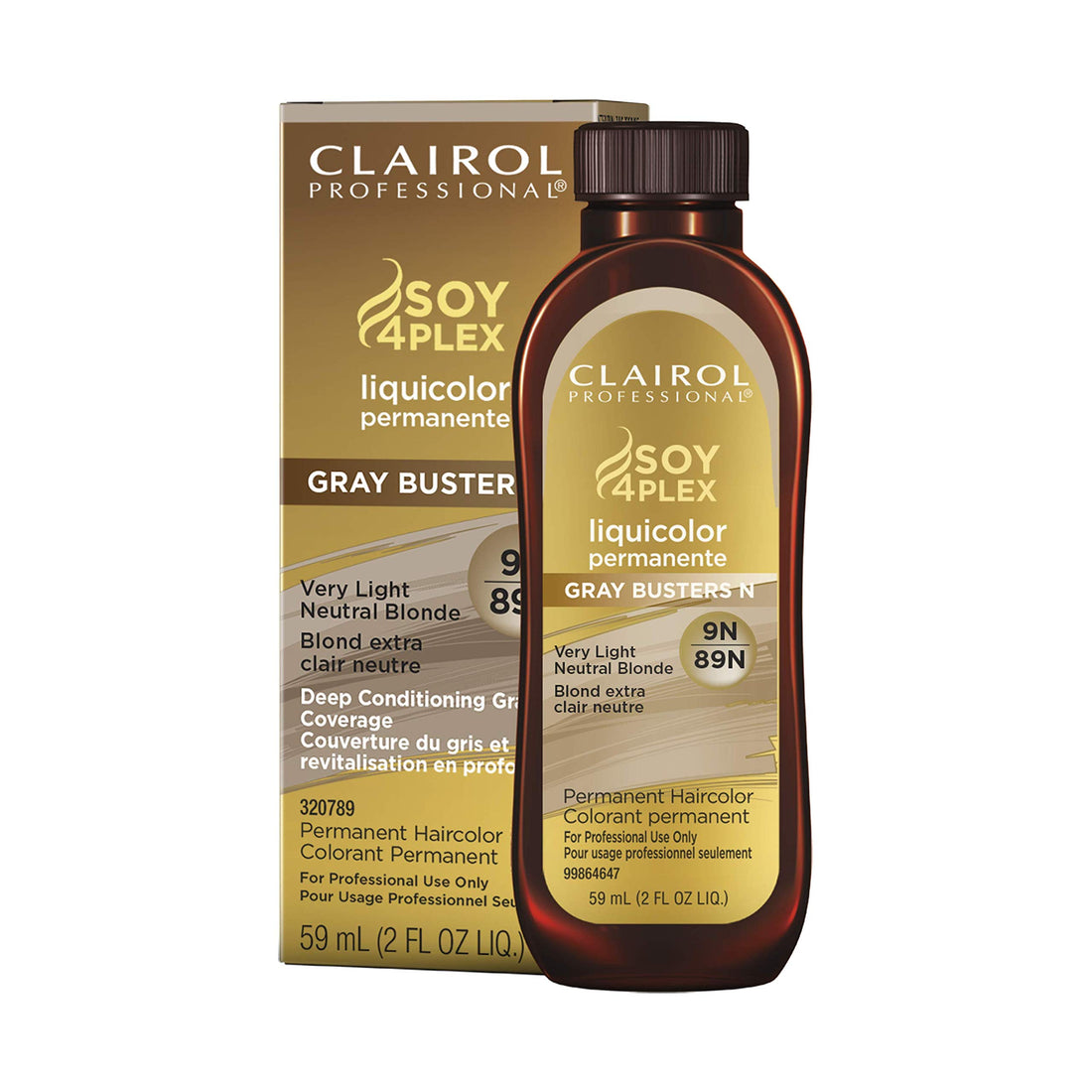 Clairol Professional Permanent Liquicolor for Hair, 9n Lightest Neutral Blonde, 2 oz.