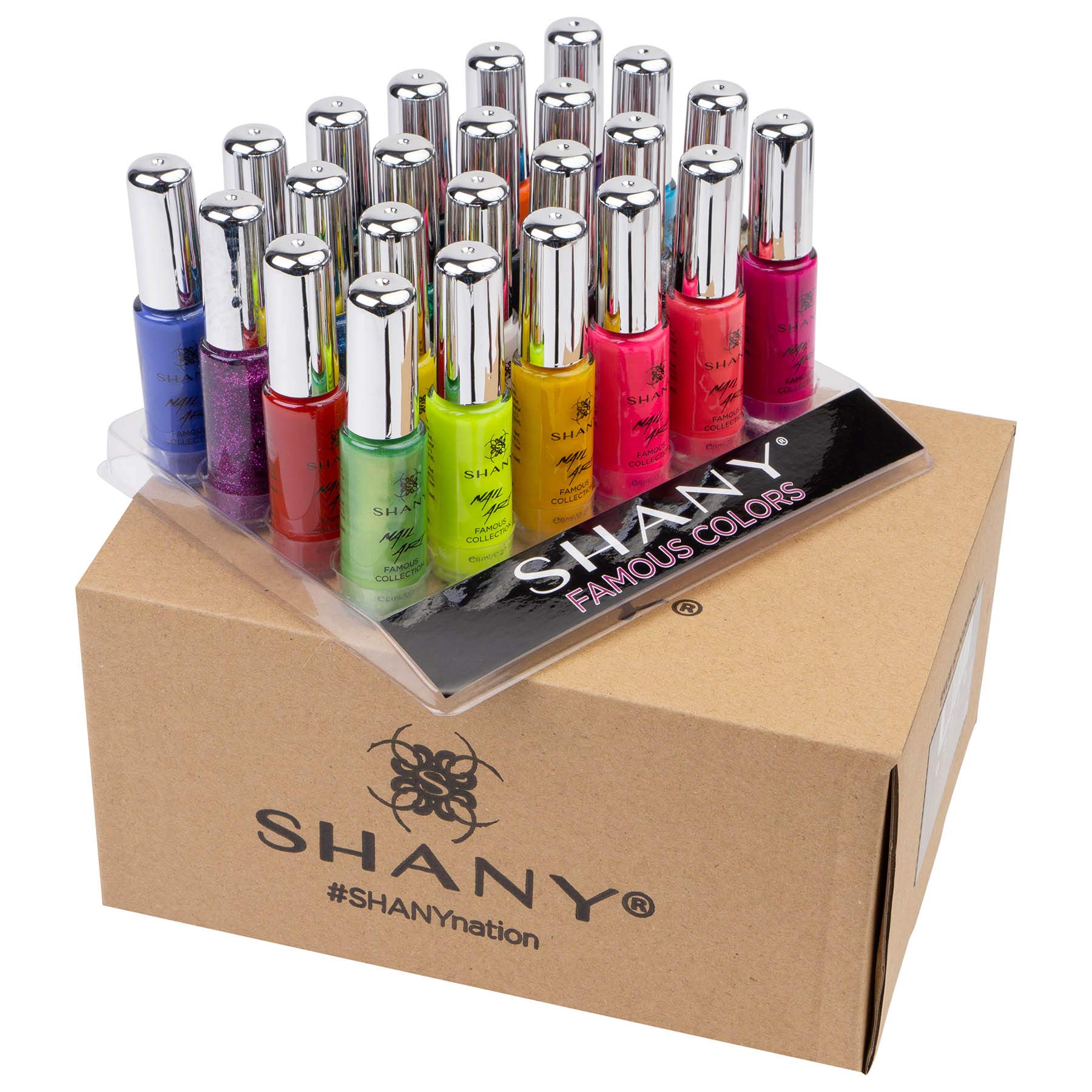 SHANY Nail Art Set (24 Famouse Colors Nail Art Polish Nail Art Decoration)