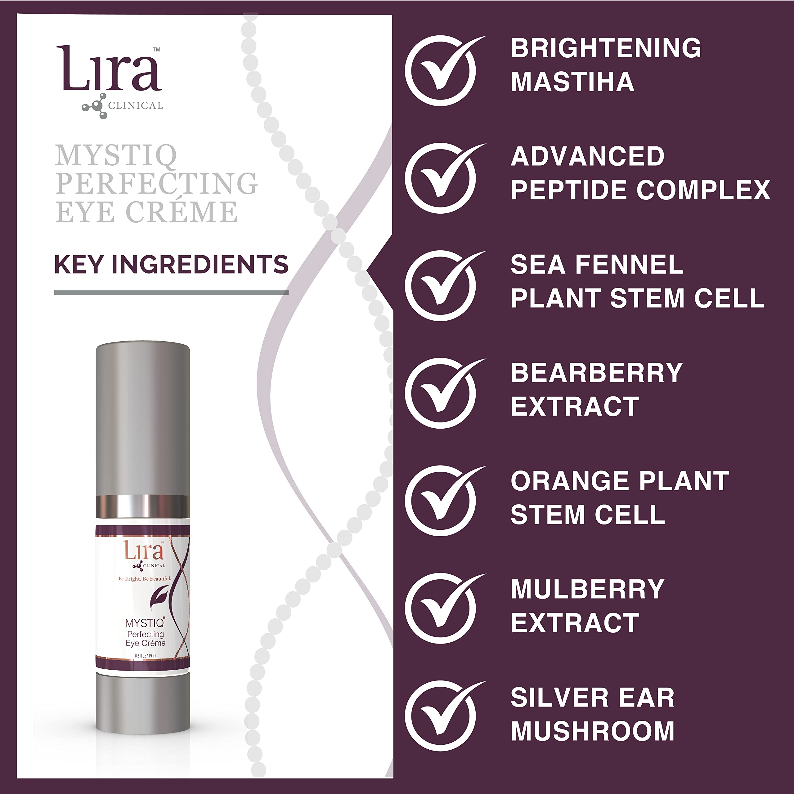 Lira MYSTIQ Perfecting Eye Creme, 0.5 Fluid Ounce