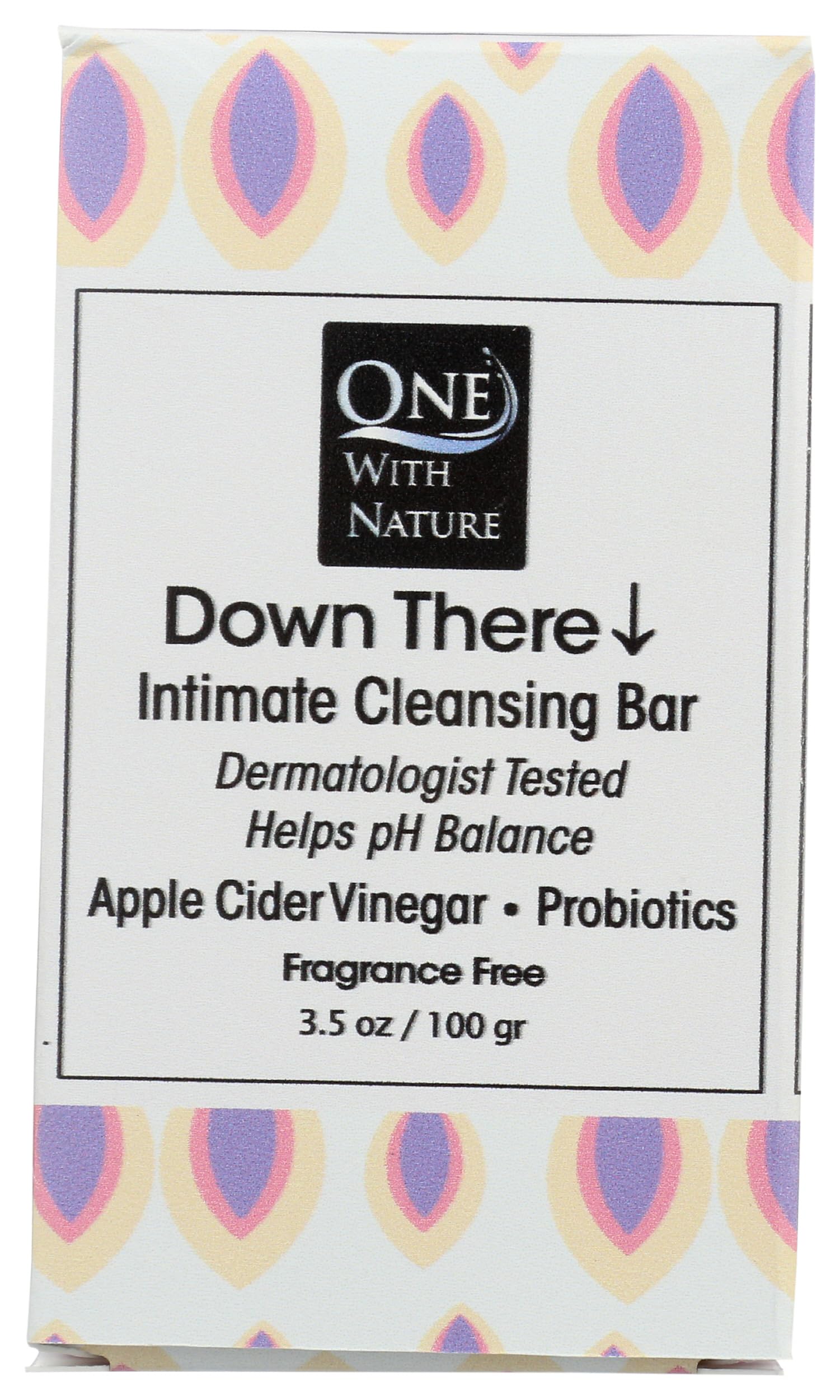 One With Nature, Soap Bar Cleansing Intimate Down There Frag Free, 3.5 Ounce