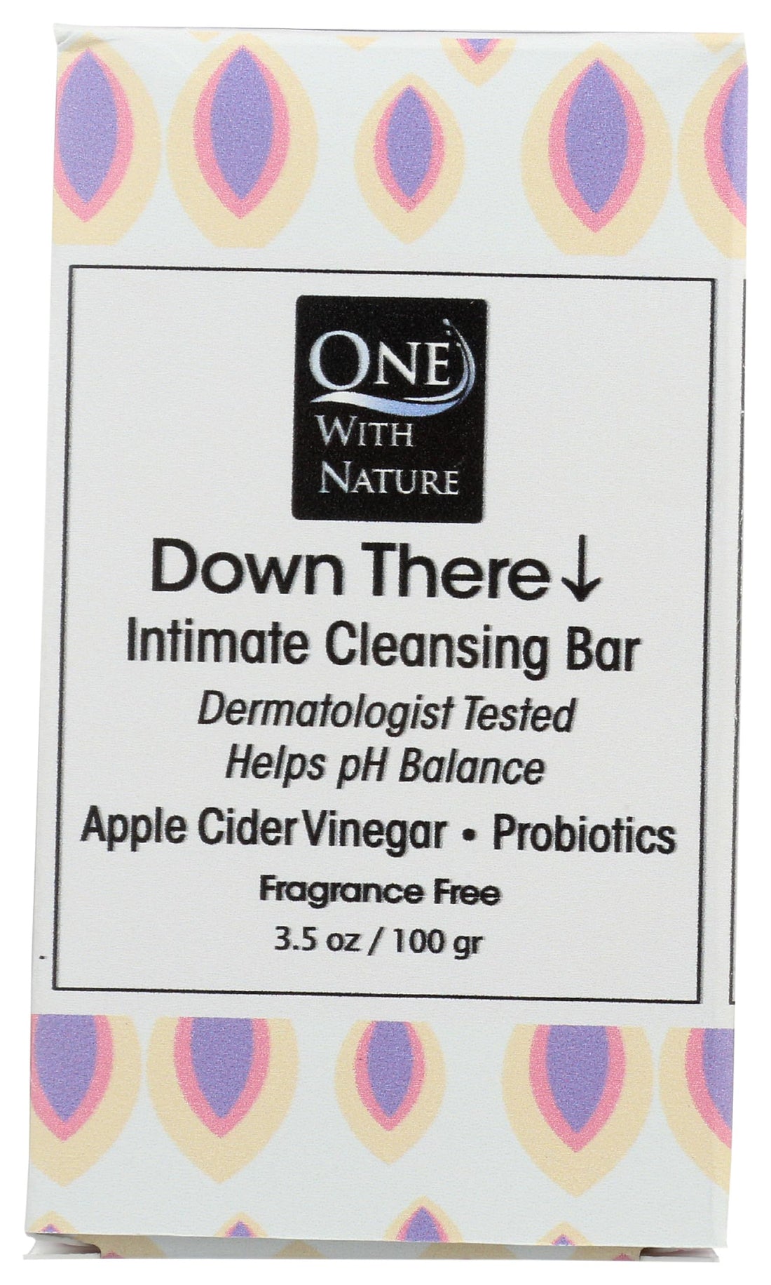 One With Nature, Soap Bar Cleansing Intimate Down There Frag Free, 3.5 Ounce