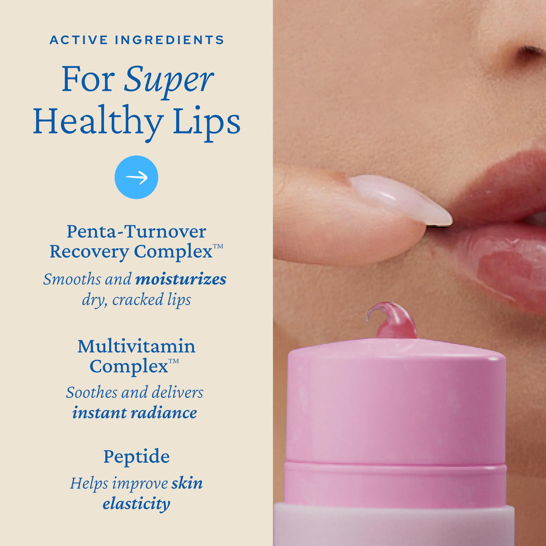 belif Super Knights Tinted Lipcerin - Berry | Hydrating & Tinted Lip Butter Balm with Peptides & Multivitamin Complex | Smooths Lip Texture & Strengthens Barrier | Korean Skincare for Teens & Women