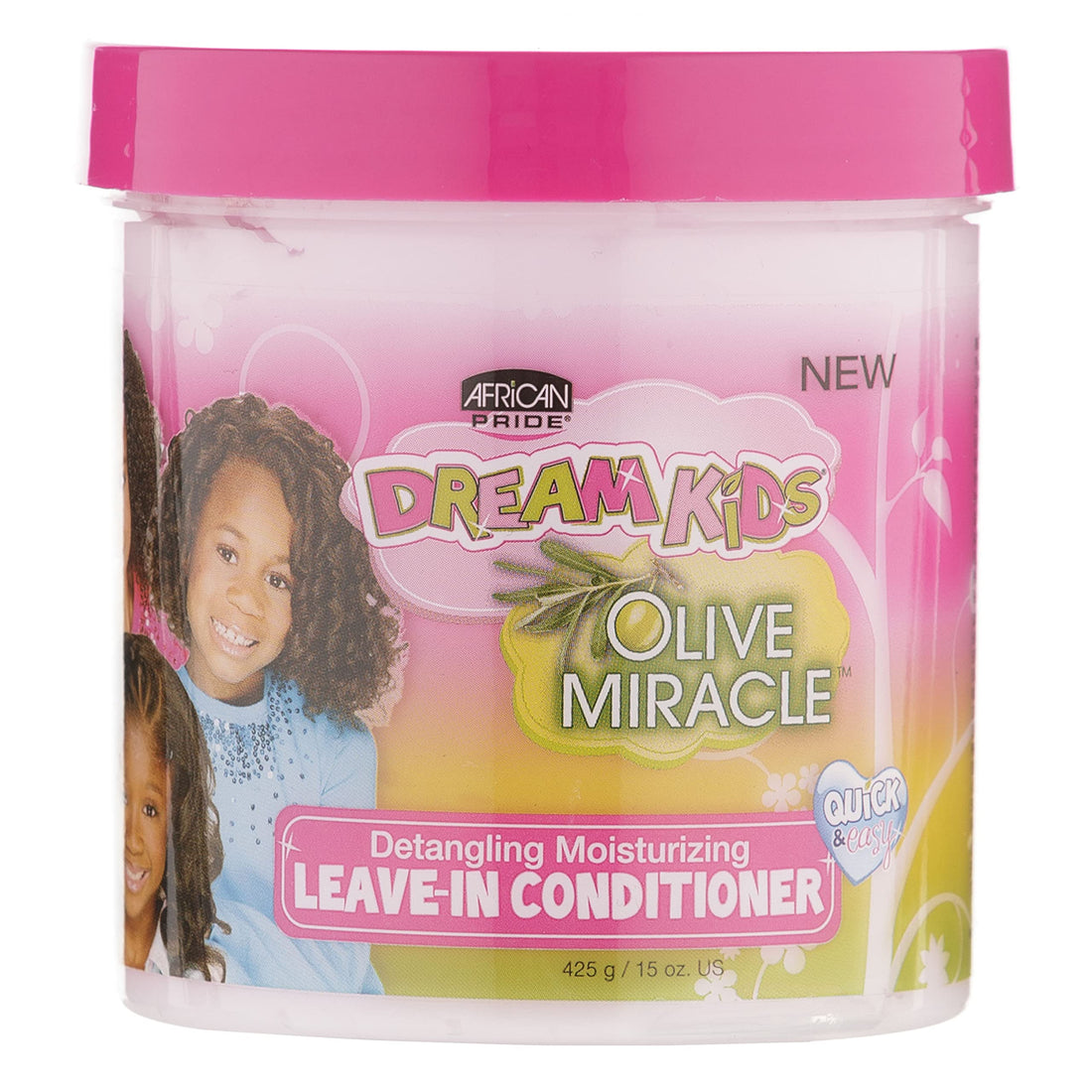 African Pride Dream Kids Leave-In Conditioner, Olive Miracle, 15 oz.