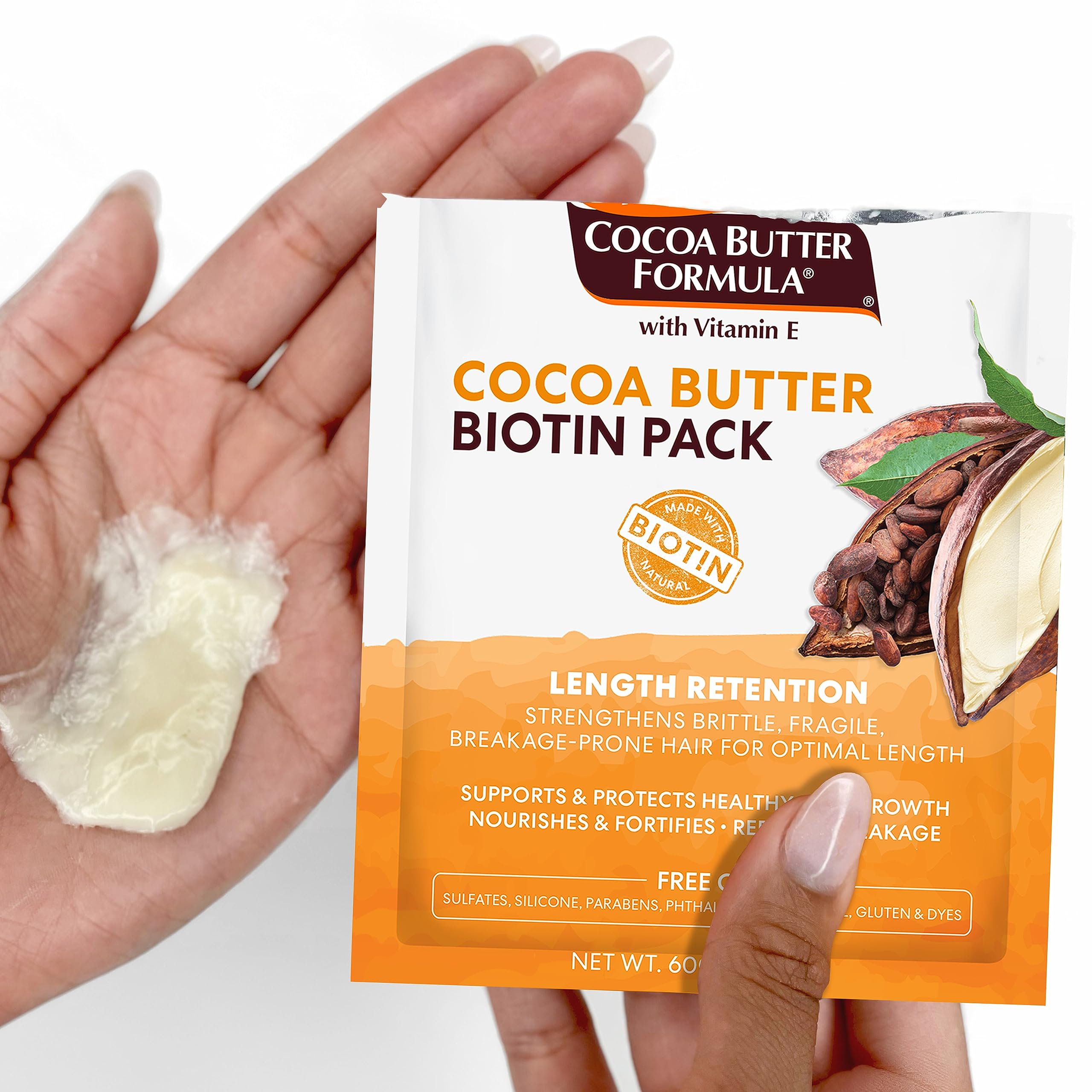 Palmer's Cocoa Butter & Biotin Length Retention Biotin Pack, 2.1 Ounce