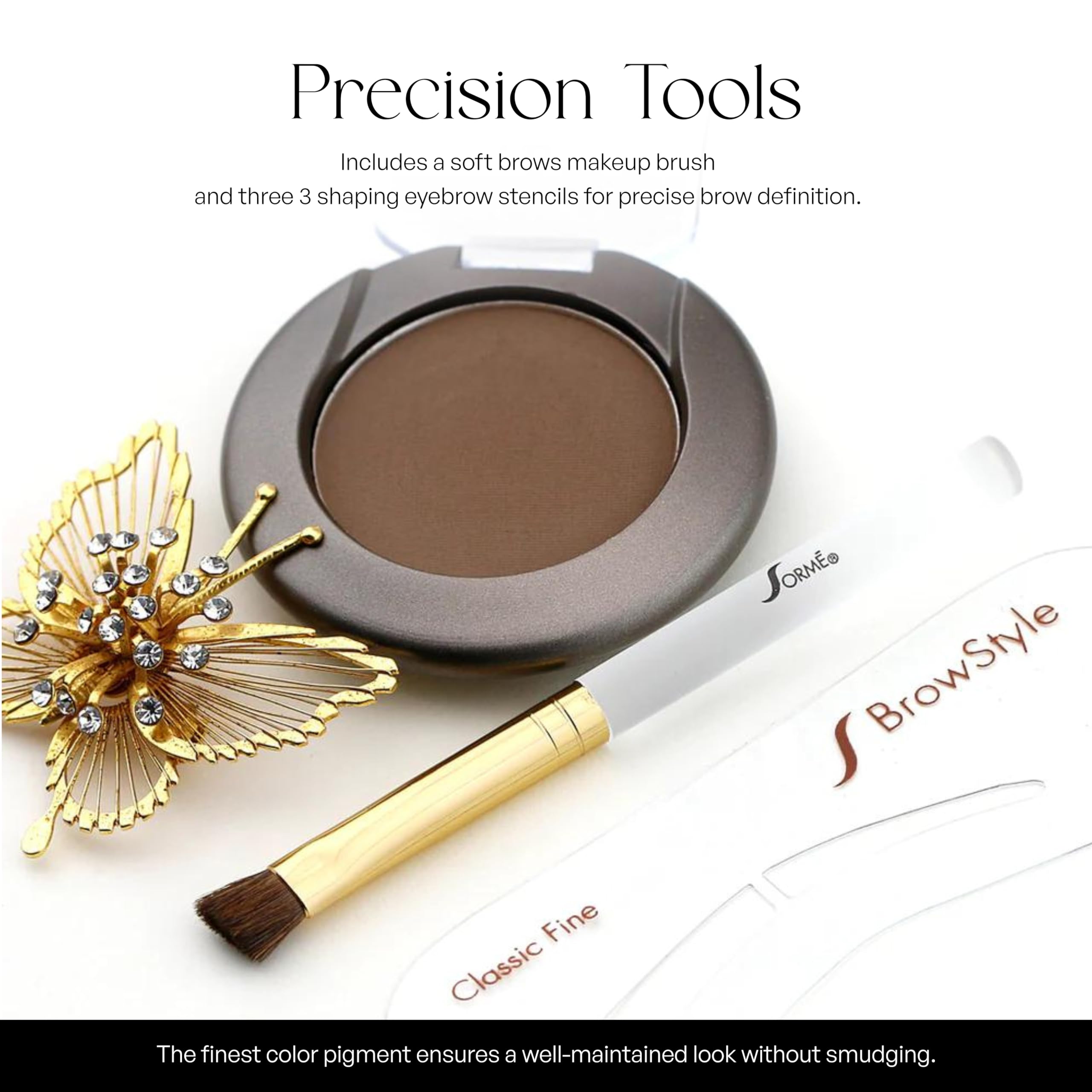 Sorme Cosmetics Always Perfect Brows, Soft Smoke, 0.12 Ounce