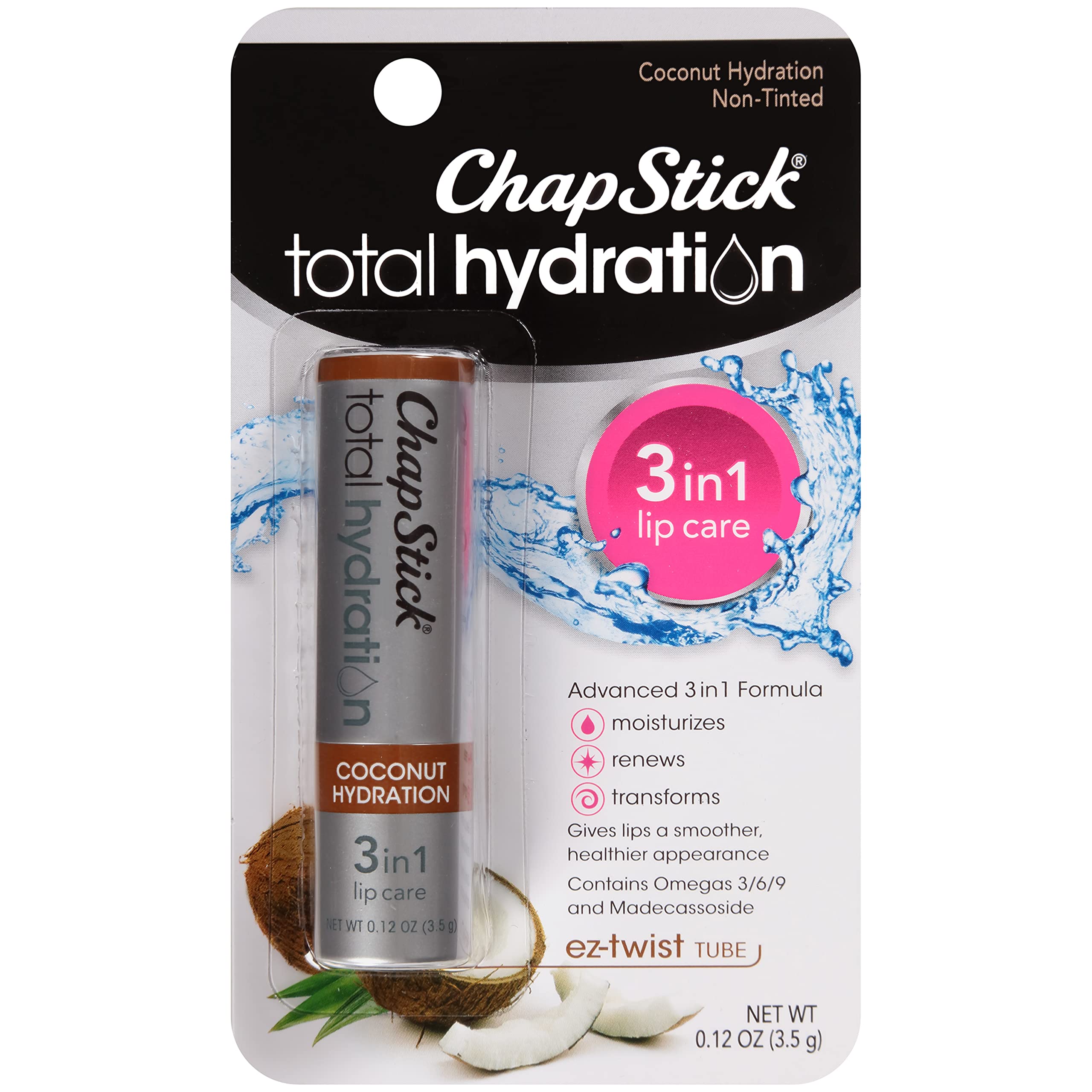 ChapStick Total Hydration 3-in-1 Lip Care - Coconut Hydration
