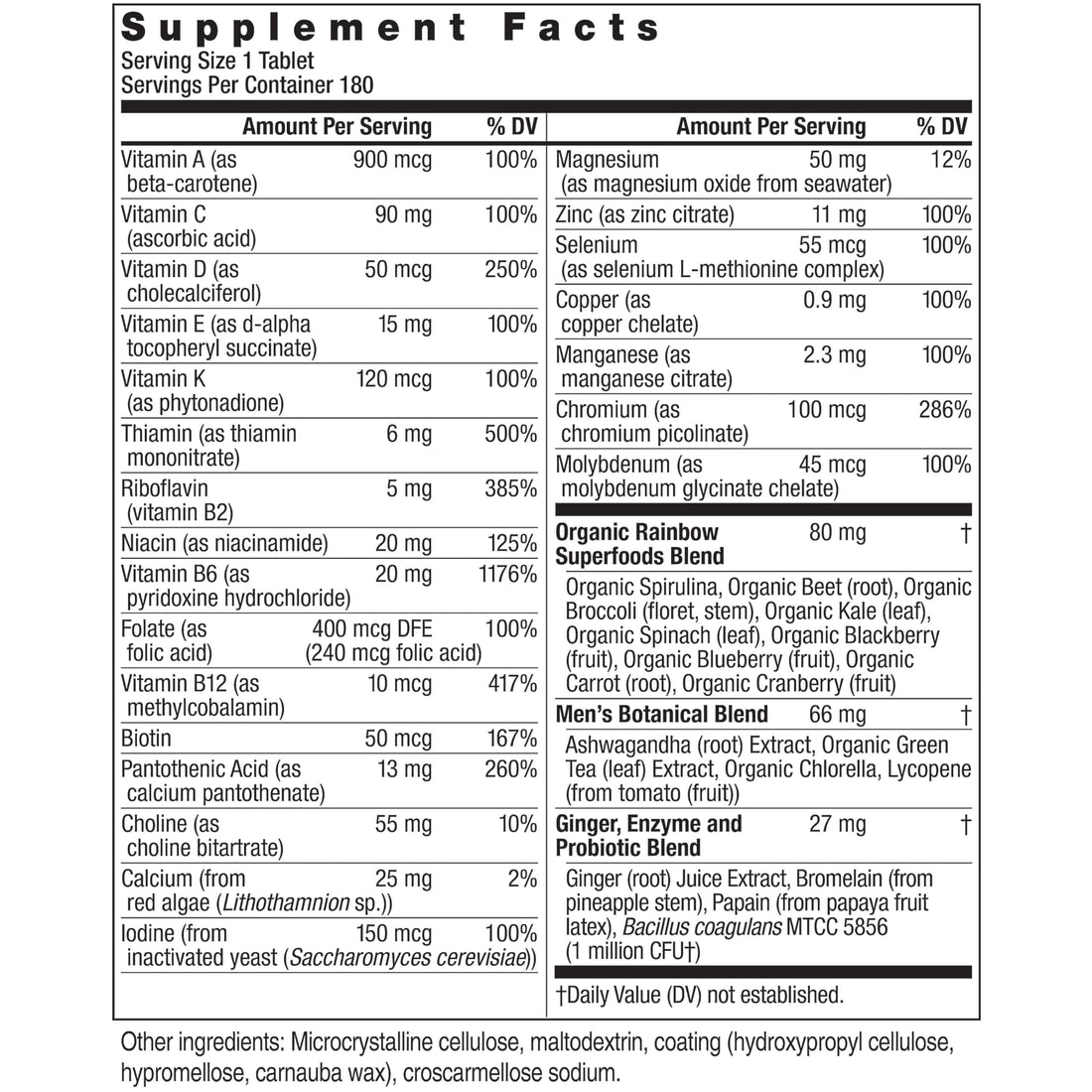 Rainbow Light Multivitamin for Women 50+, Vitamin C, D & Zinc, Probiotics, Women’s One 50+ Multivitamin Provides High Potency Immune Support, Non-GMO, Vegetarian, 150 Tablets