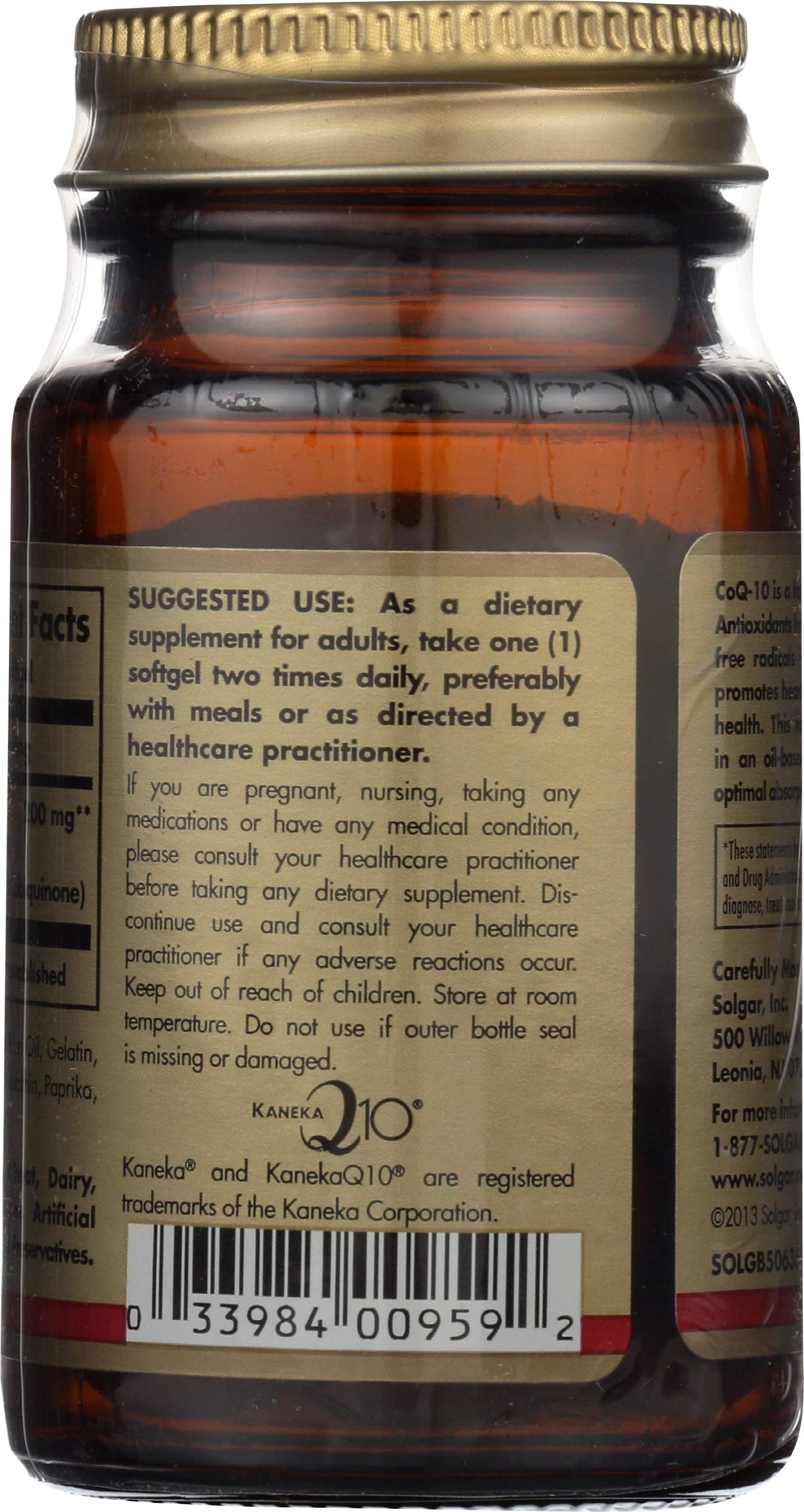 Solgar Megasorb CoQ-10 200 mg - 30 Softgels - Enhanced Absorption - Gluten Free, Dairy Free - 30 Servings