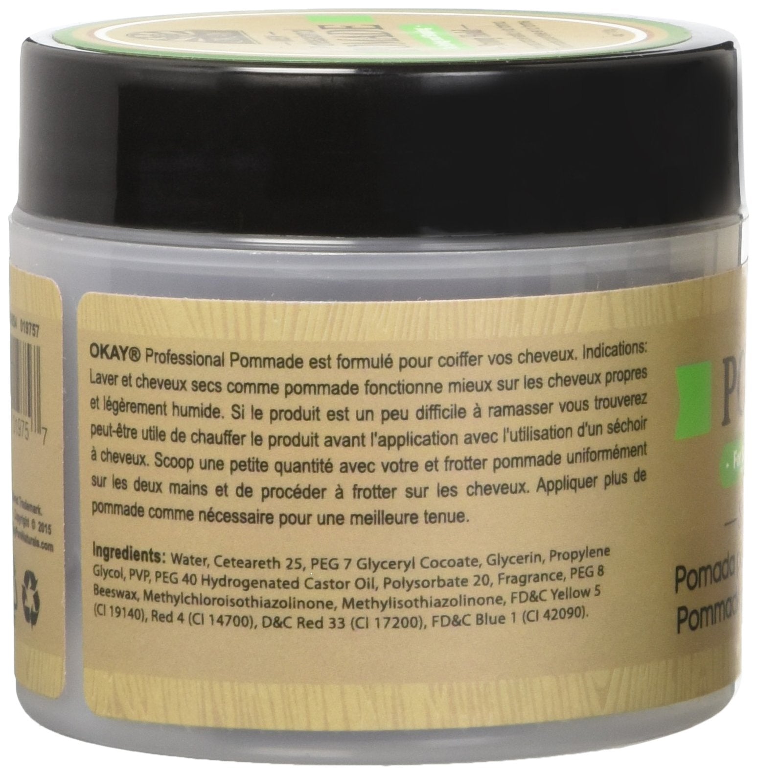 OKAY Men's Super Hold Pomade, 4 Ounce