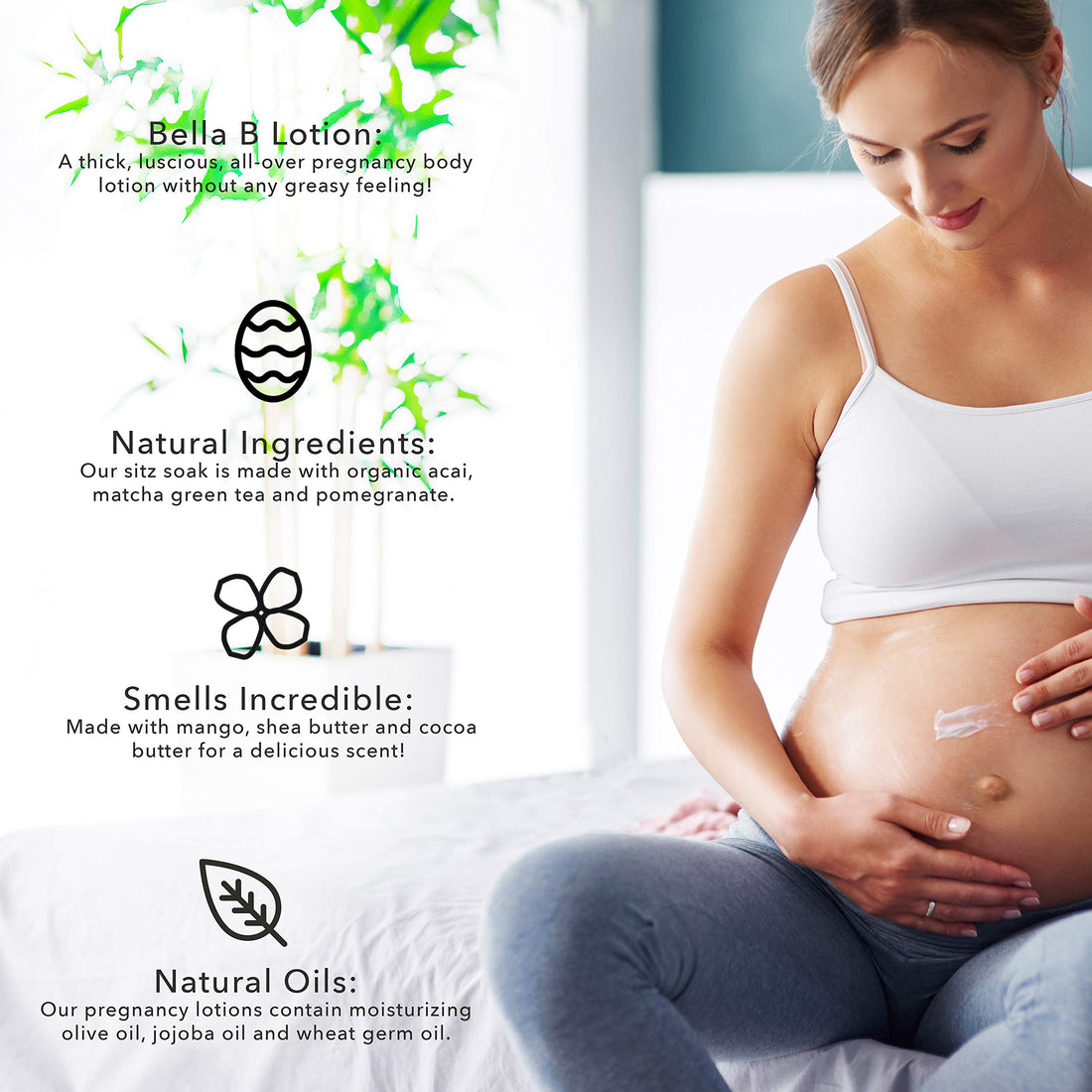 BELLA B Silk & Honey 8 oz - Pregnancy Safe Moisturizing Lotion - Made with Natural Ingredients - Use Twice Daily for Moist, Soft Skin