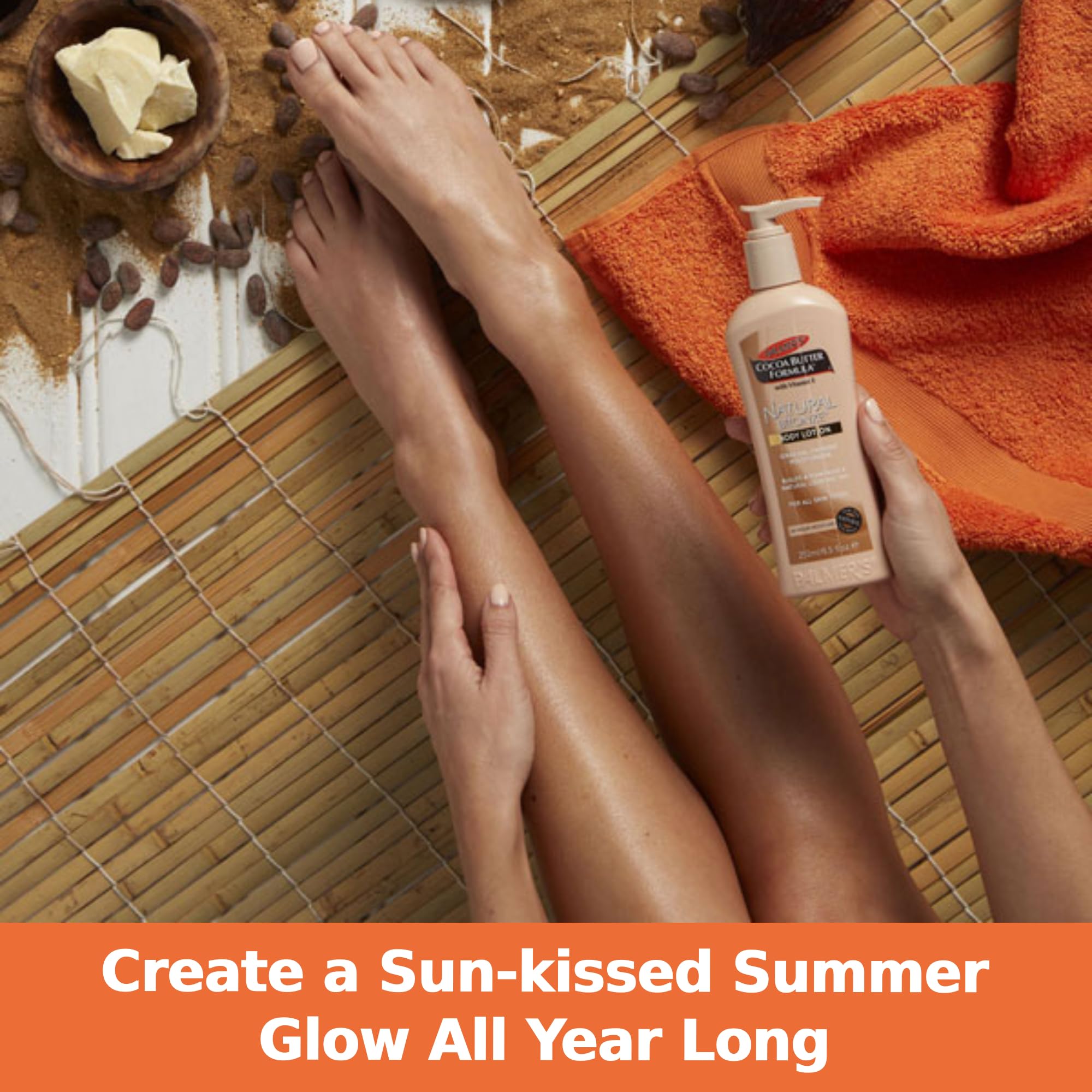 Palmer's Cocoa Butter Formula with Vitamin E, Natural Bronze Body Lotion, 8.5-Ounce Bottles (Pack of 3)