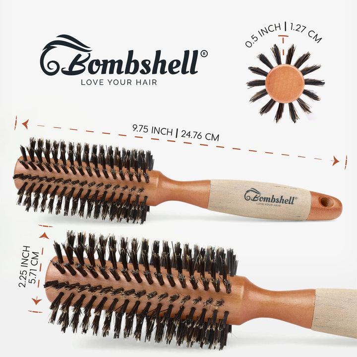 bombshell blowout Hair Brush Classic Round Sustainable Wood (2 inch)